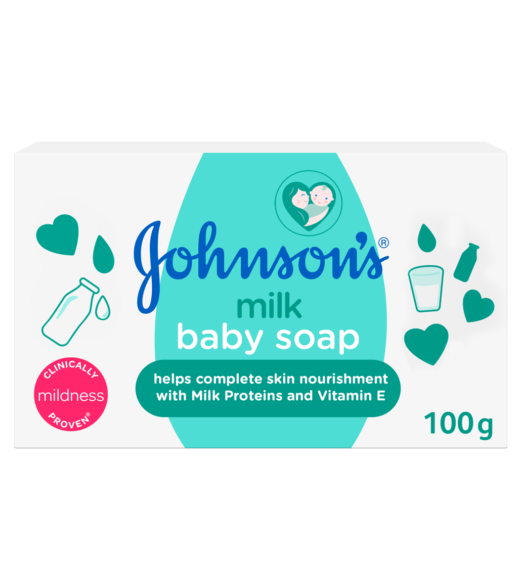 Johnson's baby milk clearance soap for face