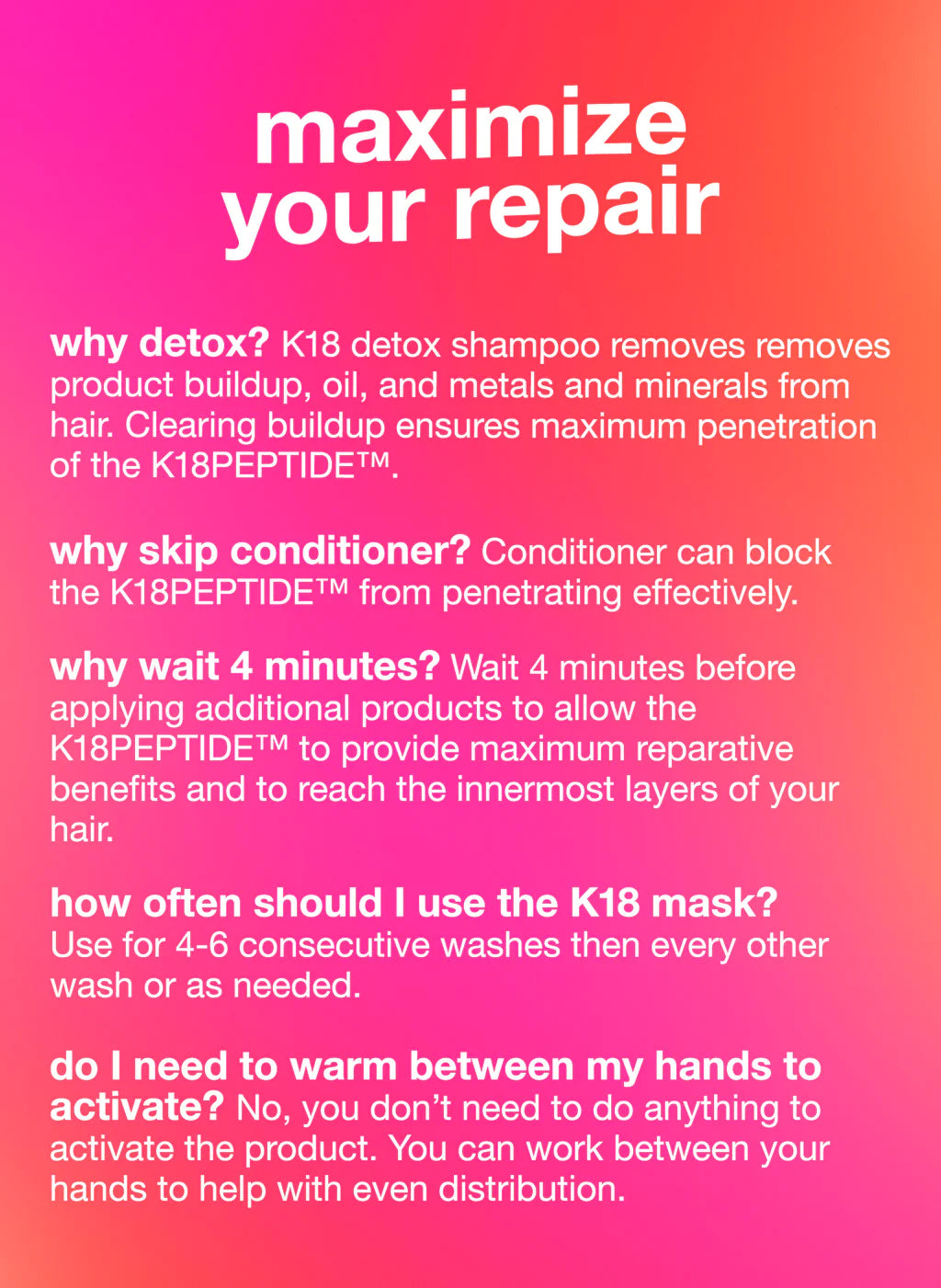 K18 Leave-In Molecular Repair Hair Mask