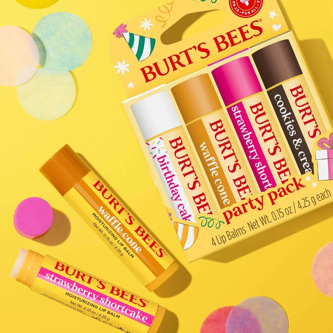 Burt's Bees Party Pack Lip Balm Set