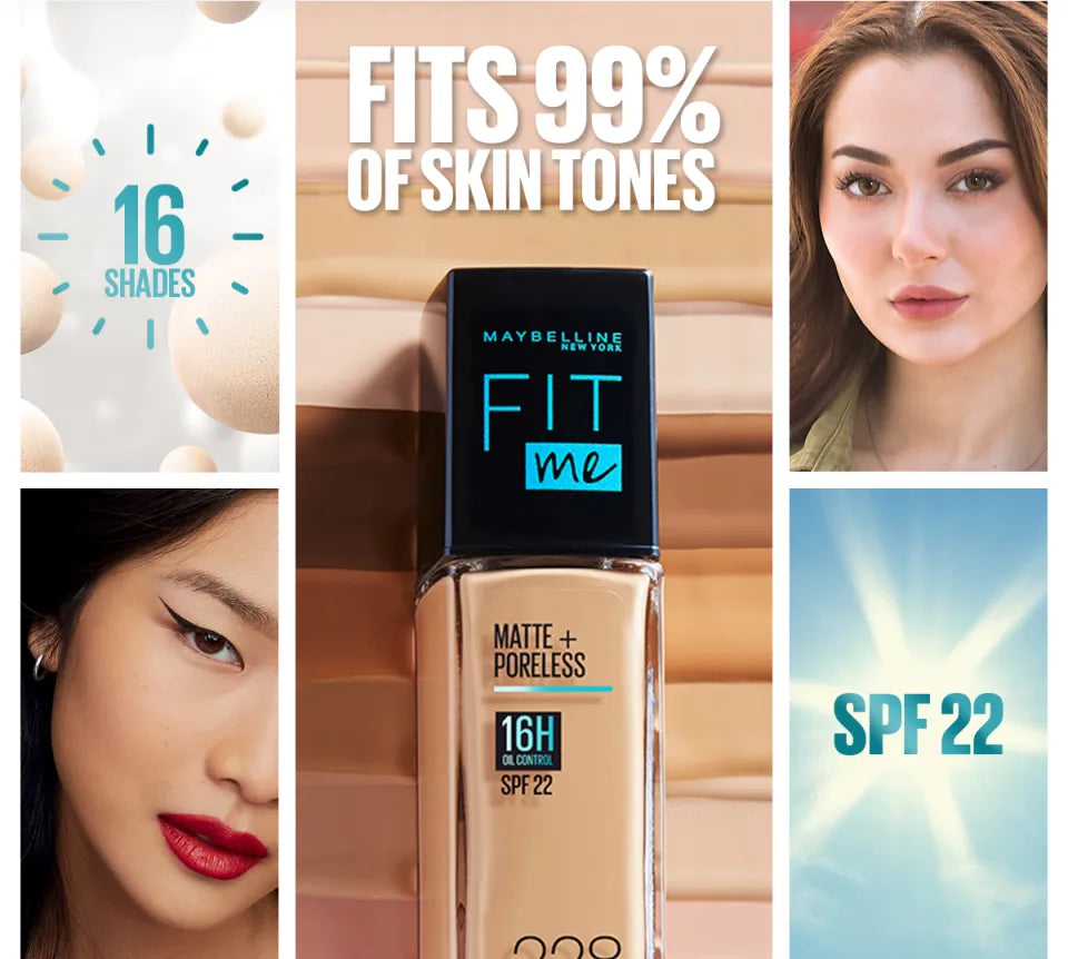 Maybelline Fit Me Matte + Poreless Foundation SPF 22