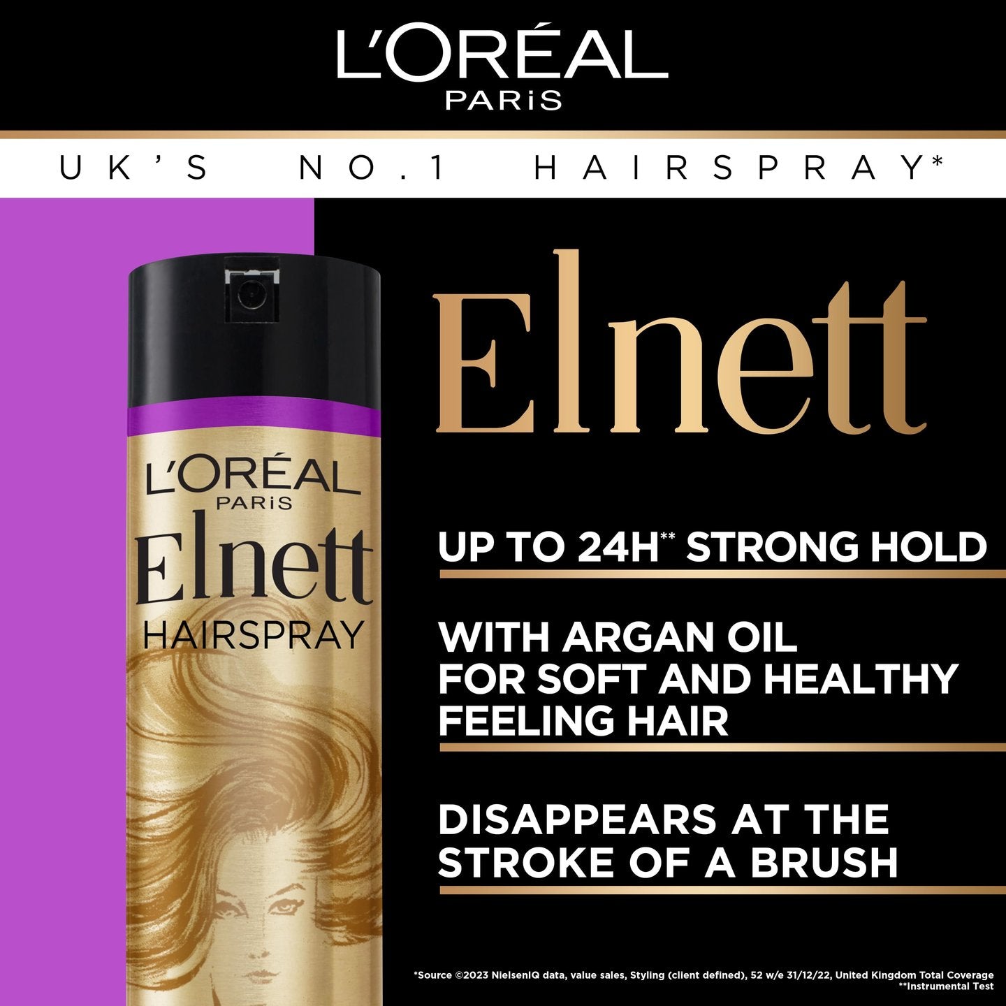 L'Oreal Paris Elnett Strong Hold Hair Spray For Damaged Hair