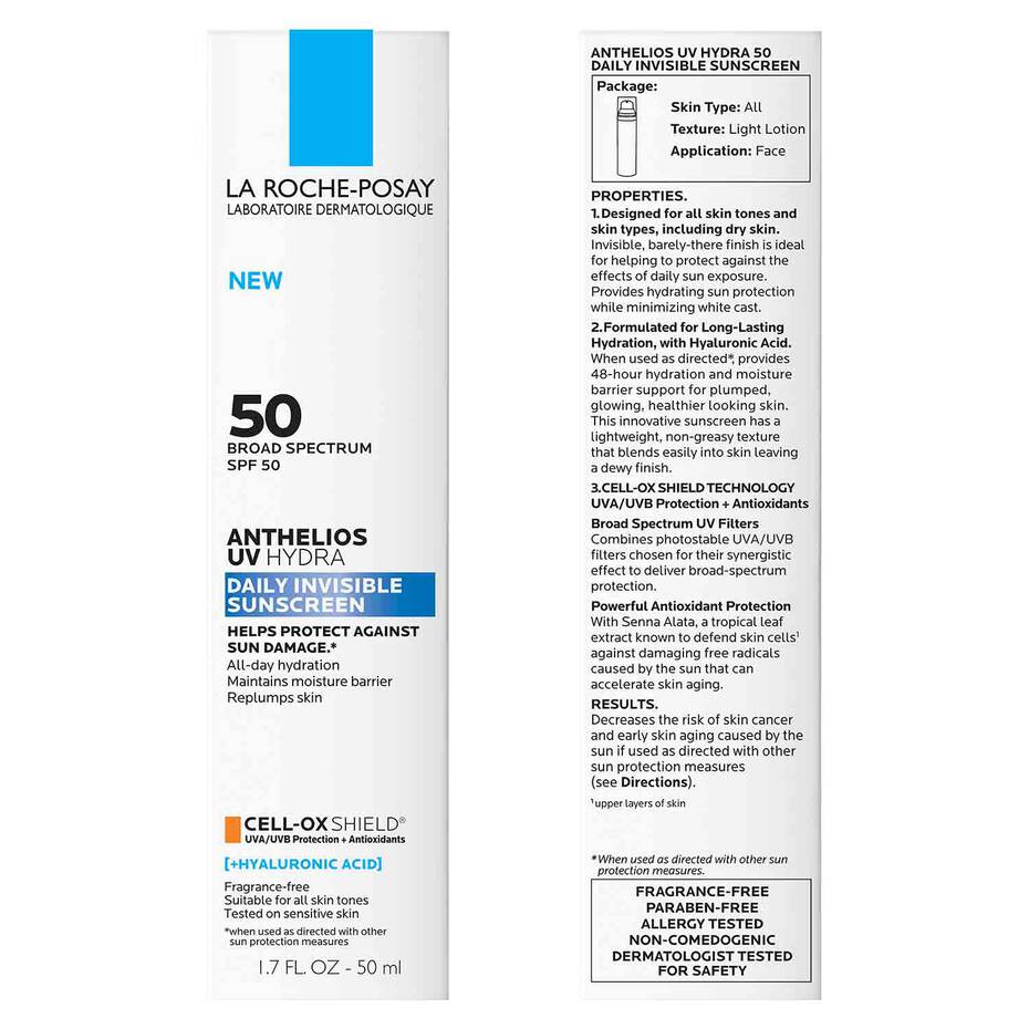 La Roche Posay Anthelios UV Hydra Daily Invisible Sunscreen SPF 50