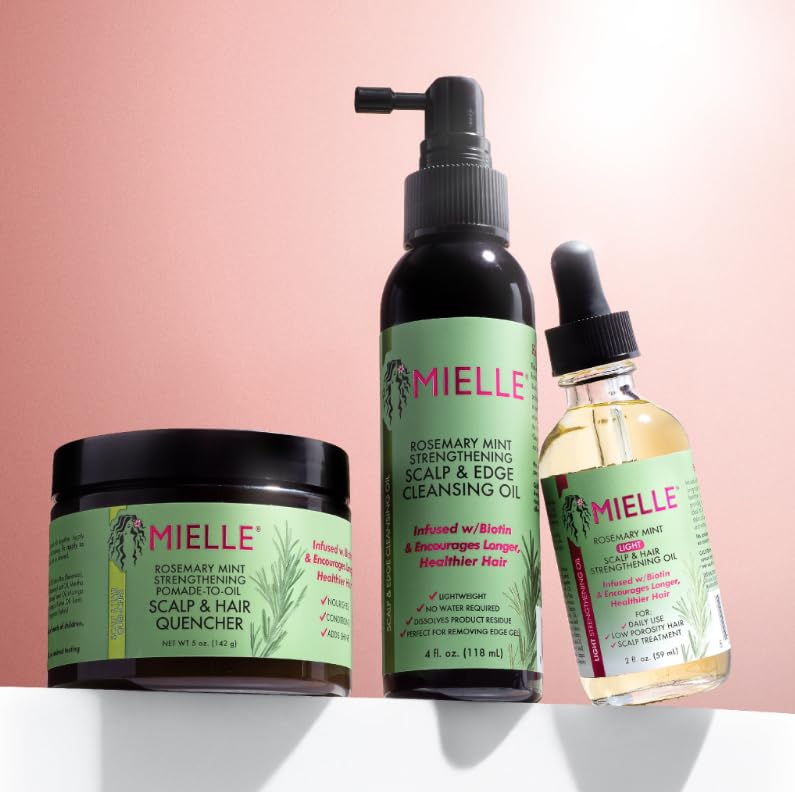 Mielle Rosemary Mint Scalp & Hair Strengthening Oil - Light