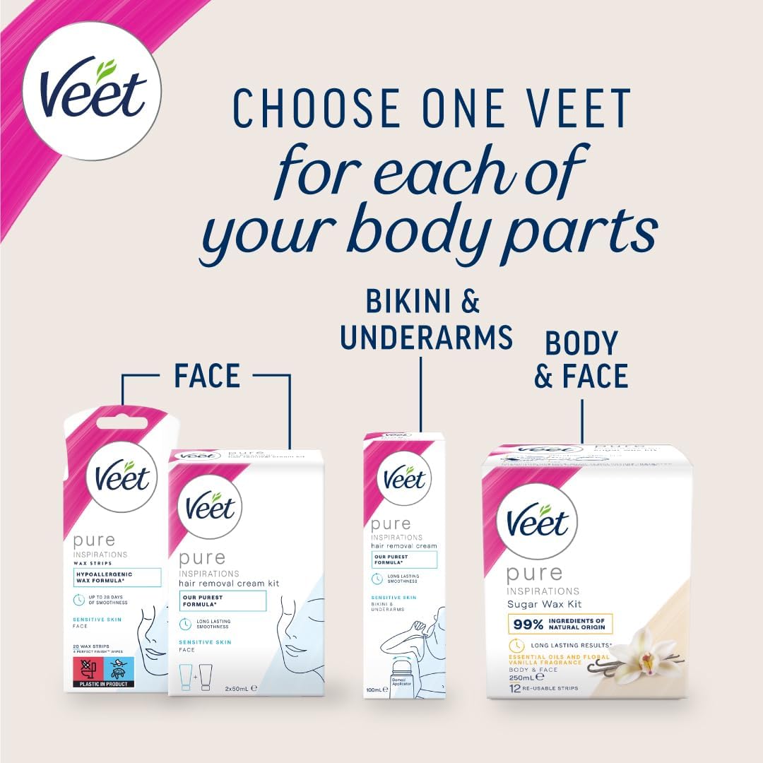 Veet Pure Inspirations Hair Removal Cream Sensitive Skin