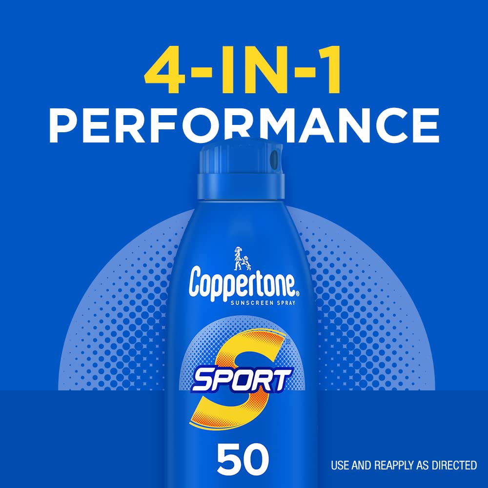 Coppertone Sport 4 in 1 Sunscreen Spray SPF 50