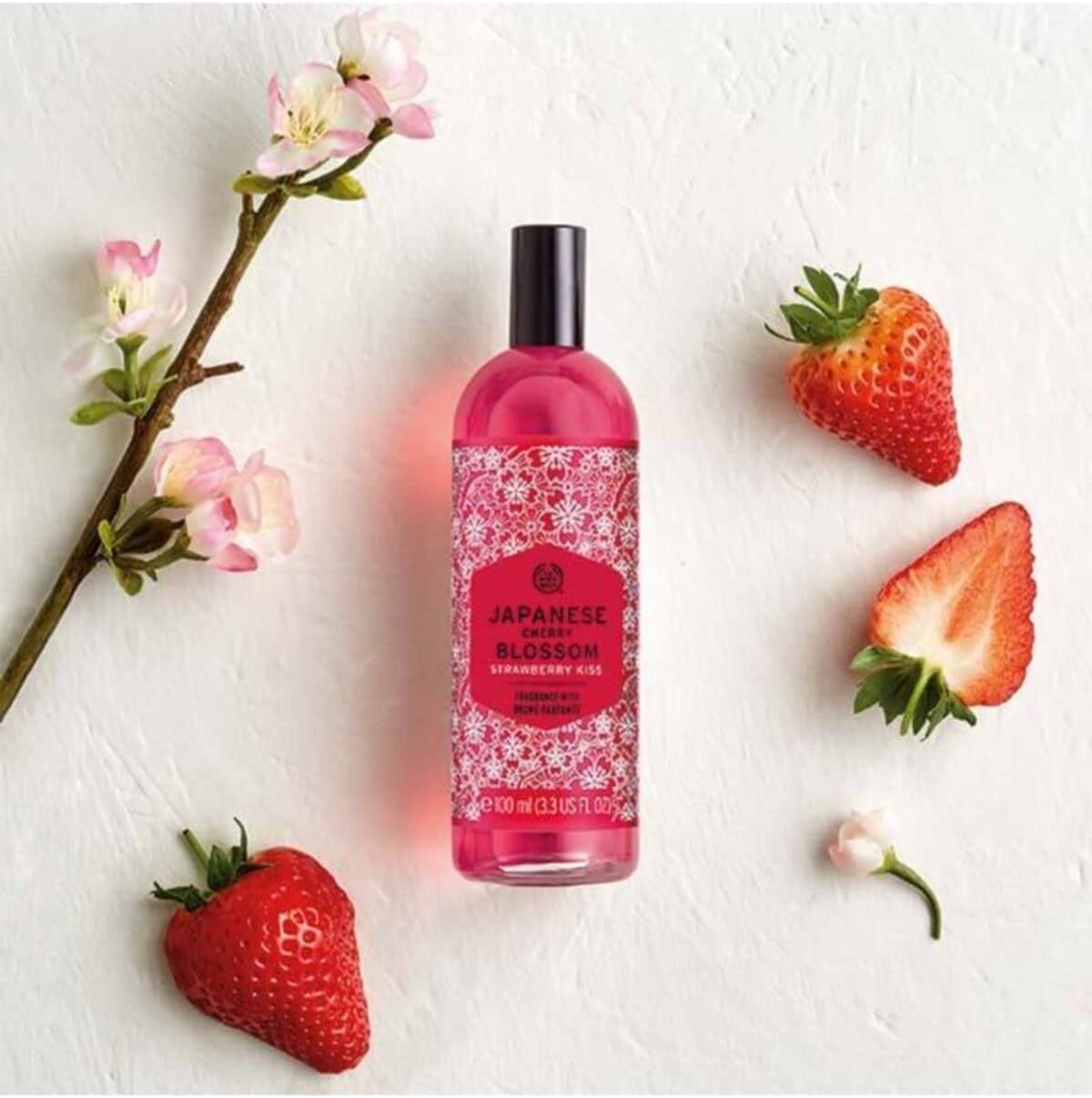 The Body Shop Japanese Cherry Blossom Strawberry Kiss Fragrance Mist