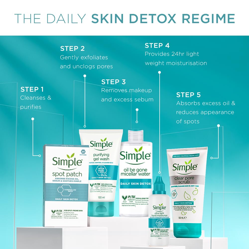 Simple Daily Skin Detox Purifying Gel Wash