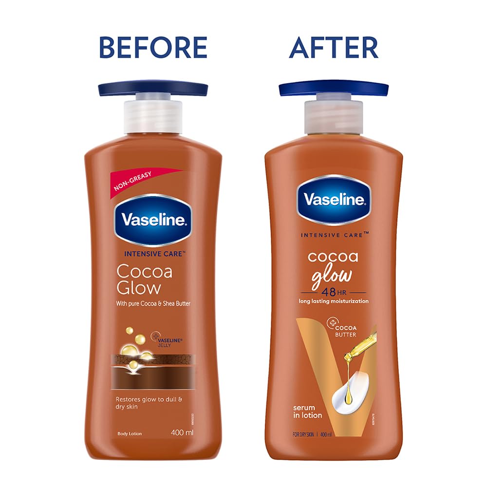 Vaseline Intensive Care Cocoa Glow Pure Cocoa Butter Lotion