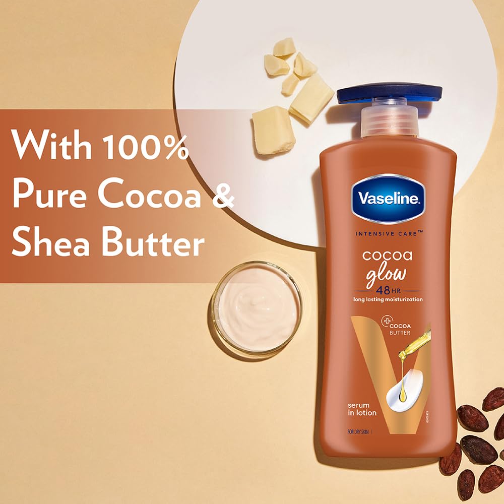 Vaseline Intensive Care Cocoa Glow Pure Cocoa Butter Lotion