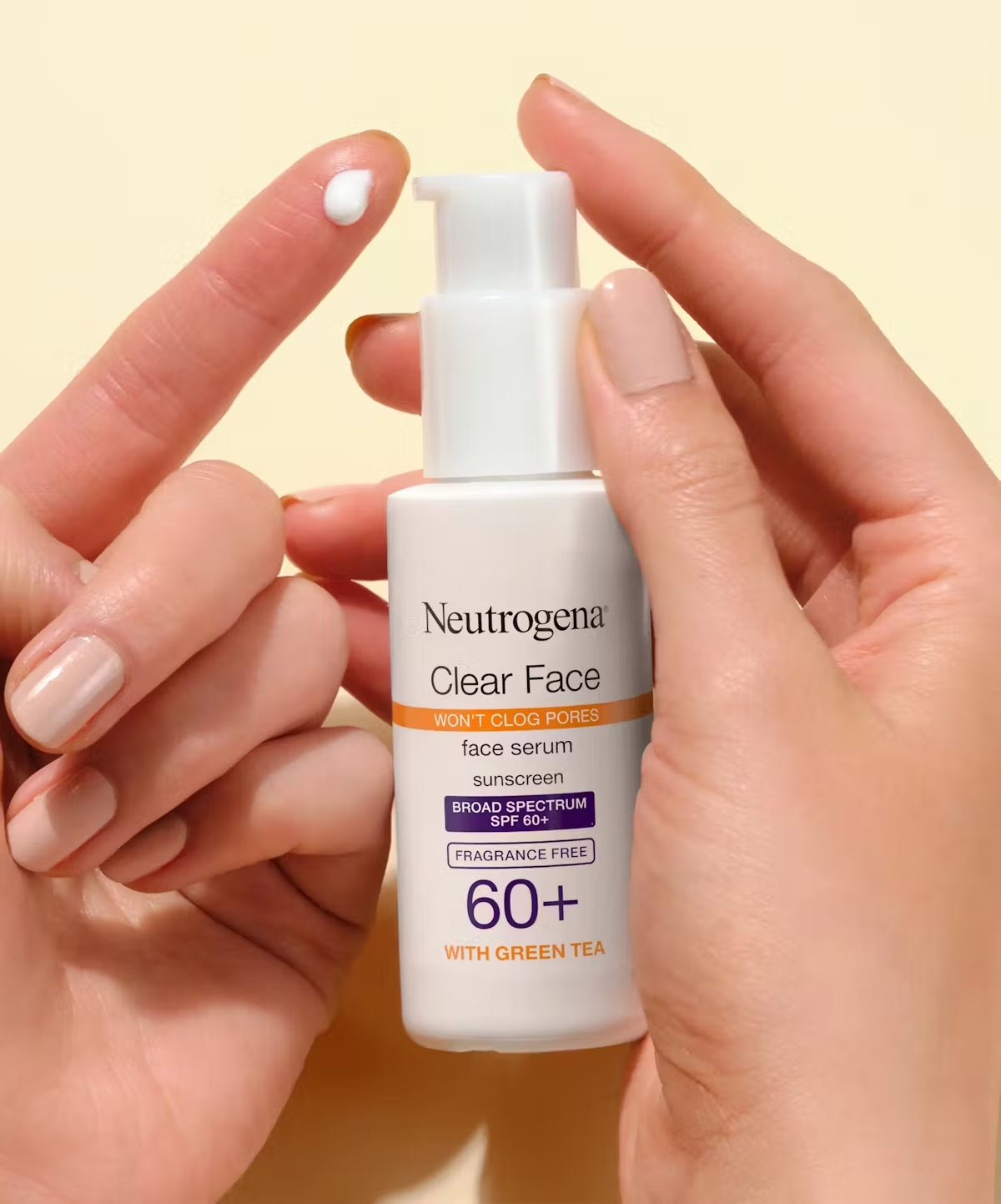 Neutrogena Clear Face Serum Sunscreen SPF 60+ with Green Tea