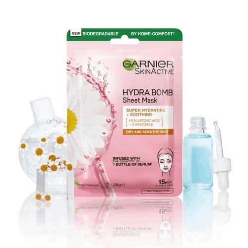 Garnier SkinActive Hydra Bomb Hyaluronic Acid + Chamomile Sheet Mask