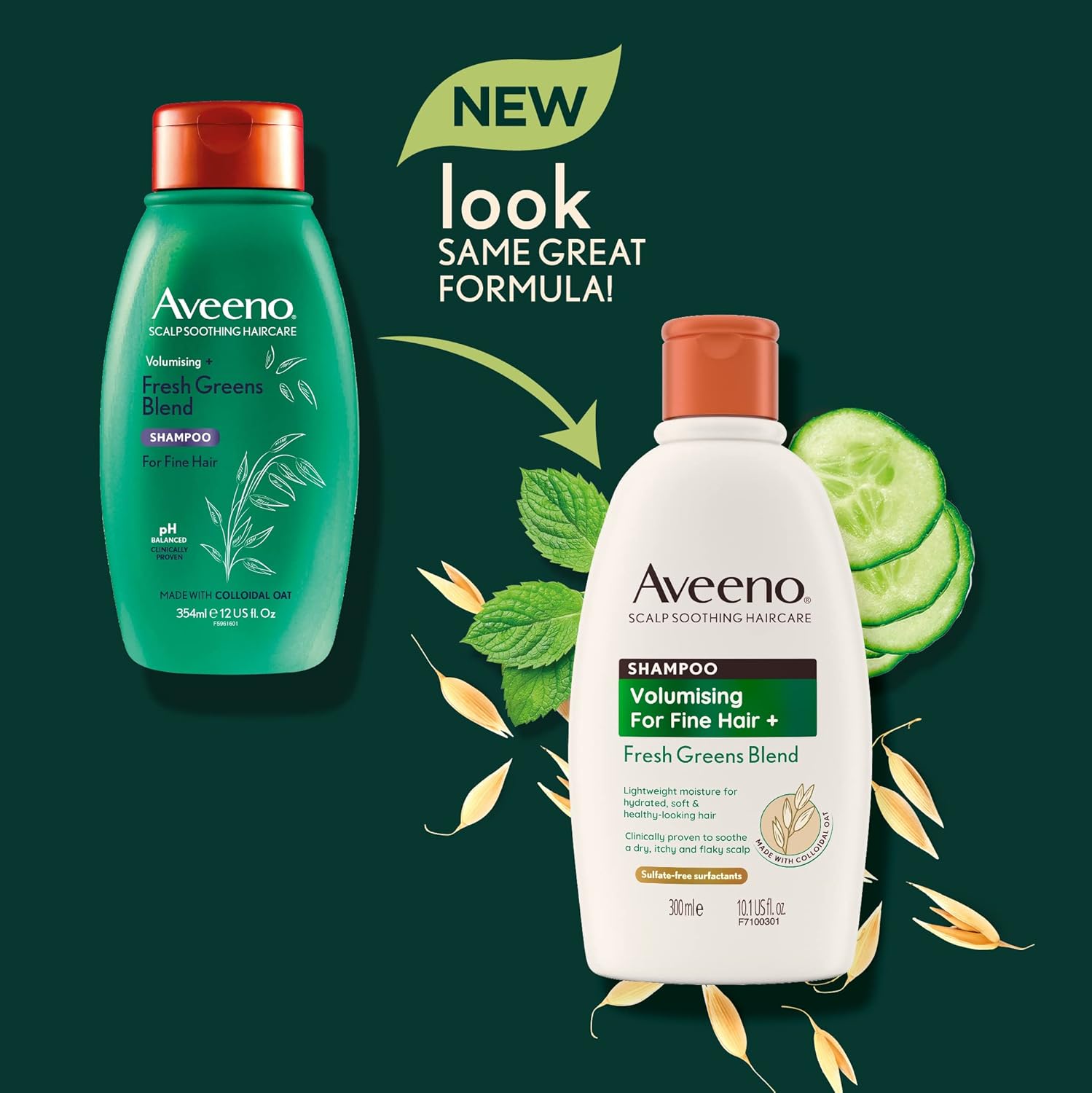 Aveeno Volumising + Fresh Greens Blend Shampoo