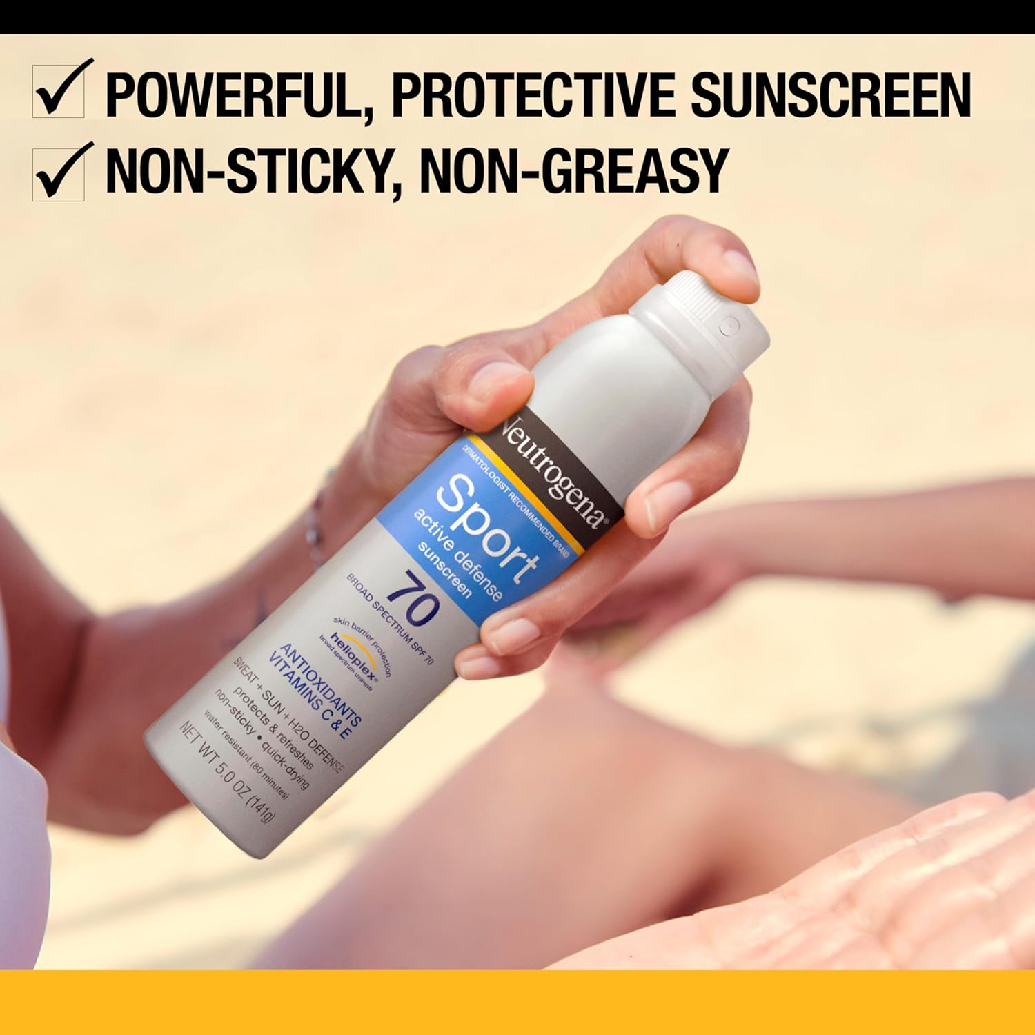 Neutrogena Sport Active Defense Sunscreen Spray SPF 70