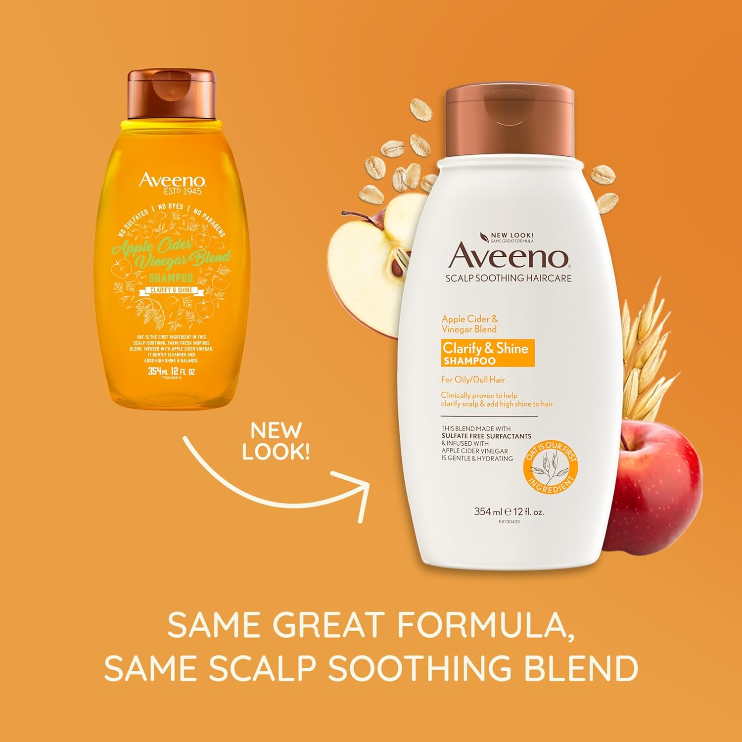 Aveeno Apple Cider & Vinegar Blend Clarify & Shine Shampoo