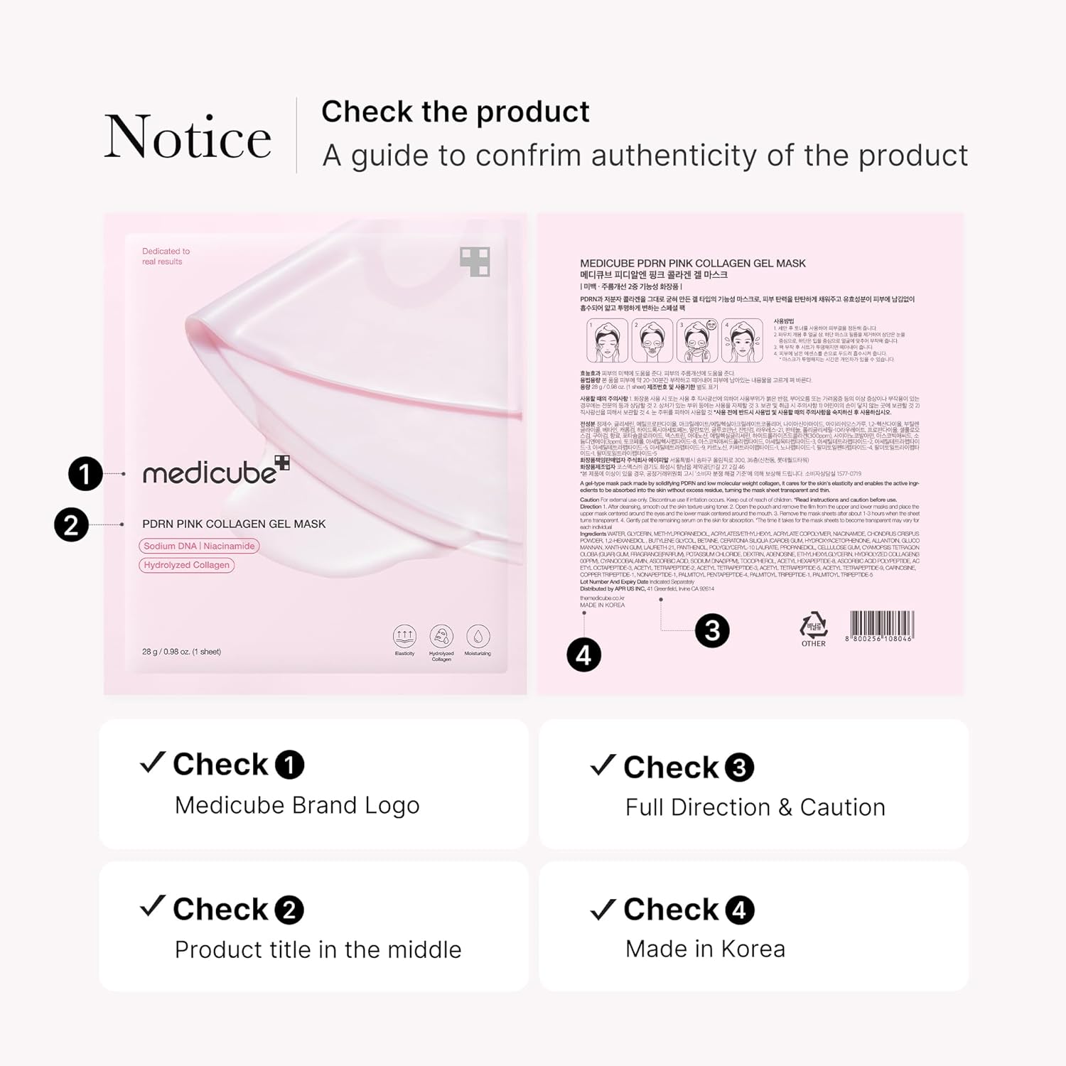 Medicube PDRN Pink Collagen Gel Mask