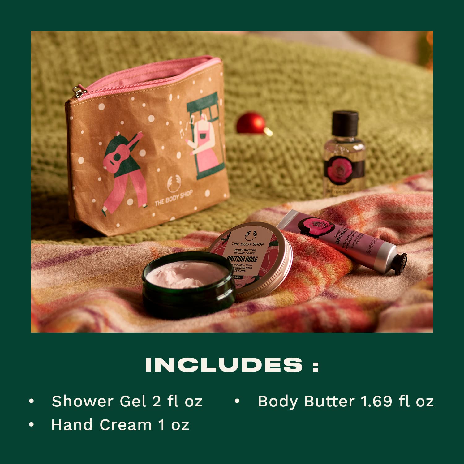 The Body Shop Bloom & Glow British Rose Mini Gift Set