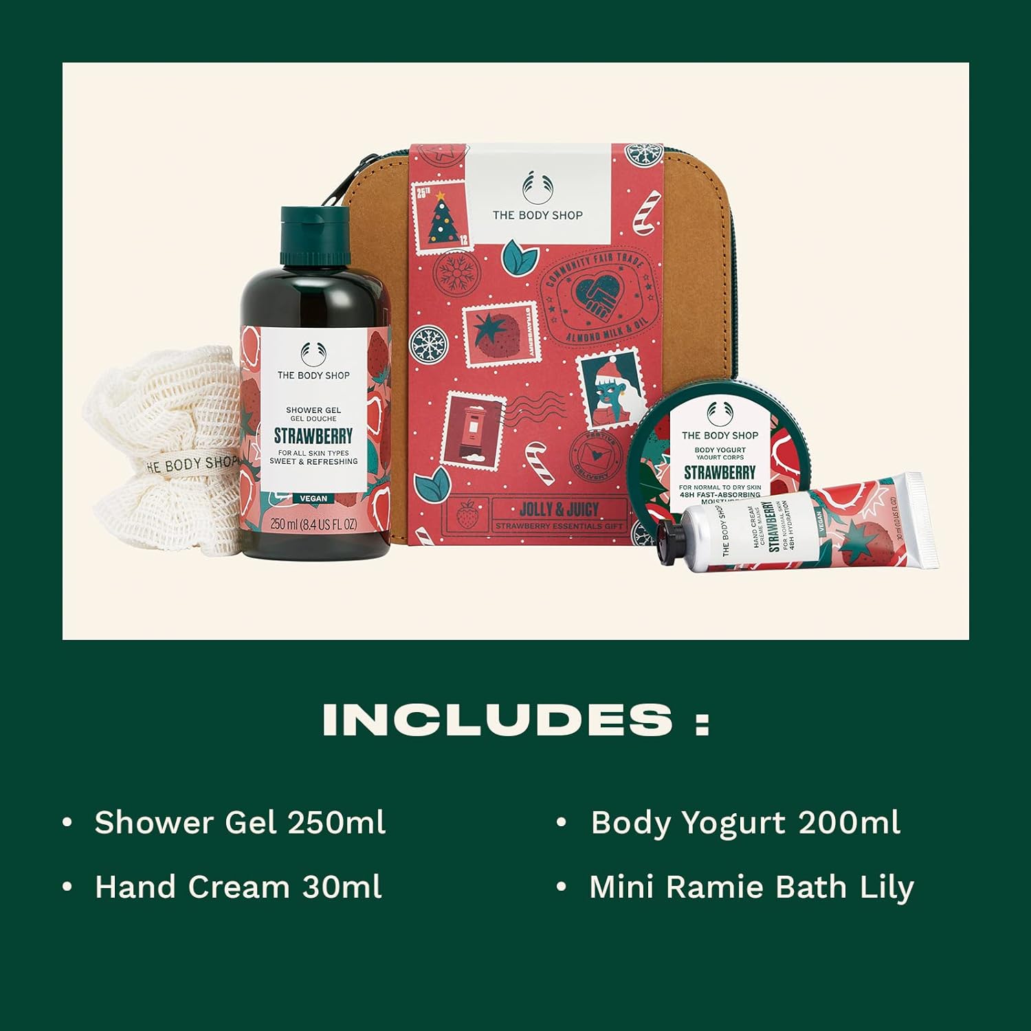 The Body Shop Jolly & Juicy Strawberry Essential Gift Set