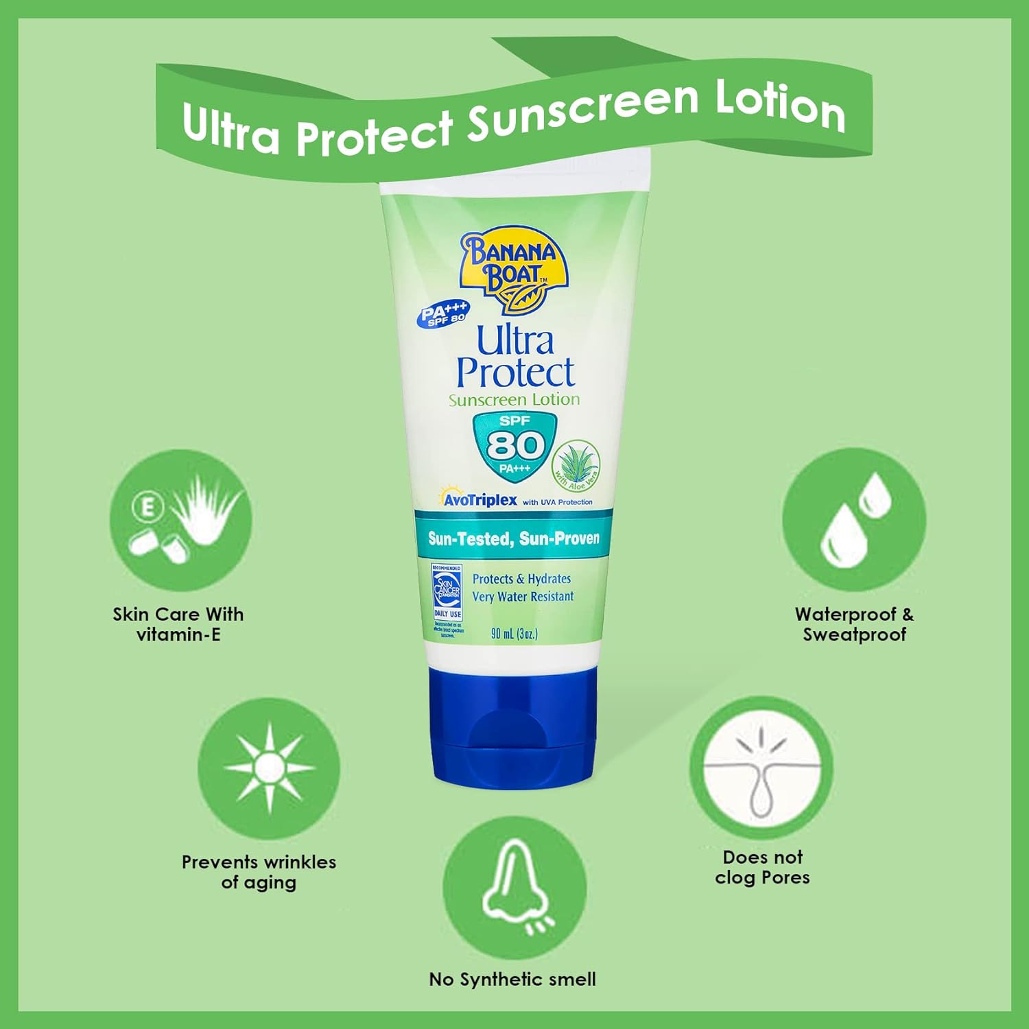 Banana Boat Ultra Protect Sunscreen Lotion SPF 80 PA+++