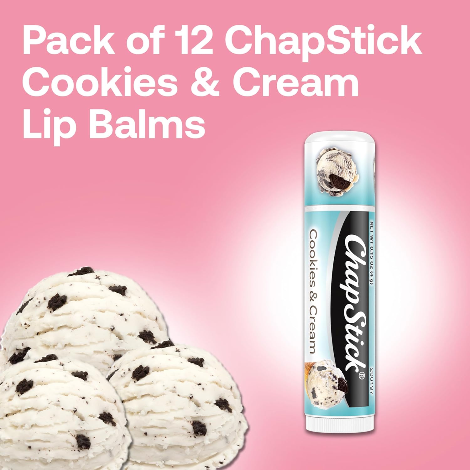 Chapstick Social Ice Cream Party Favor Lip Balm Gift Pack