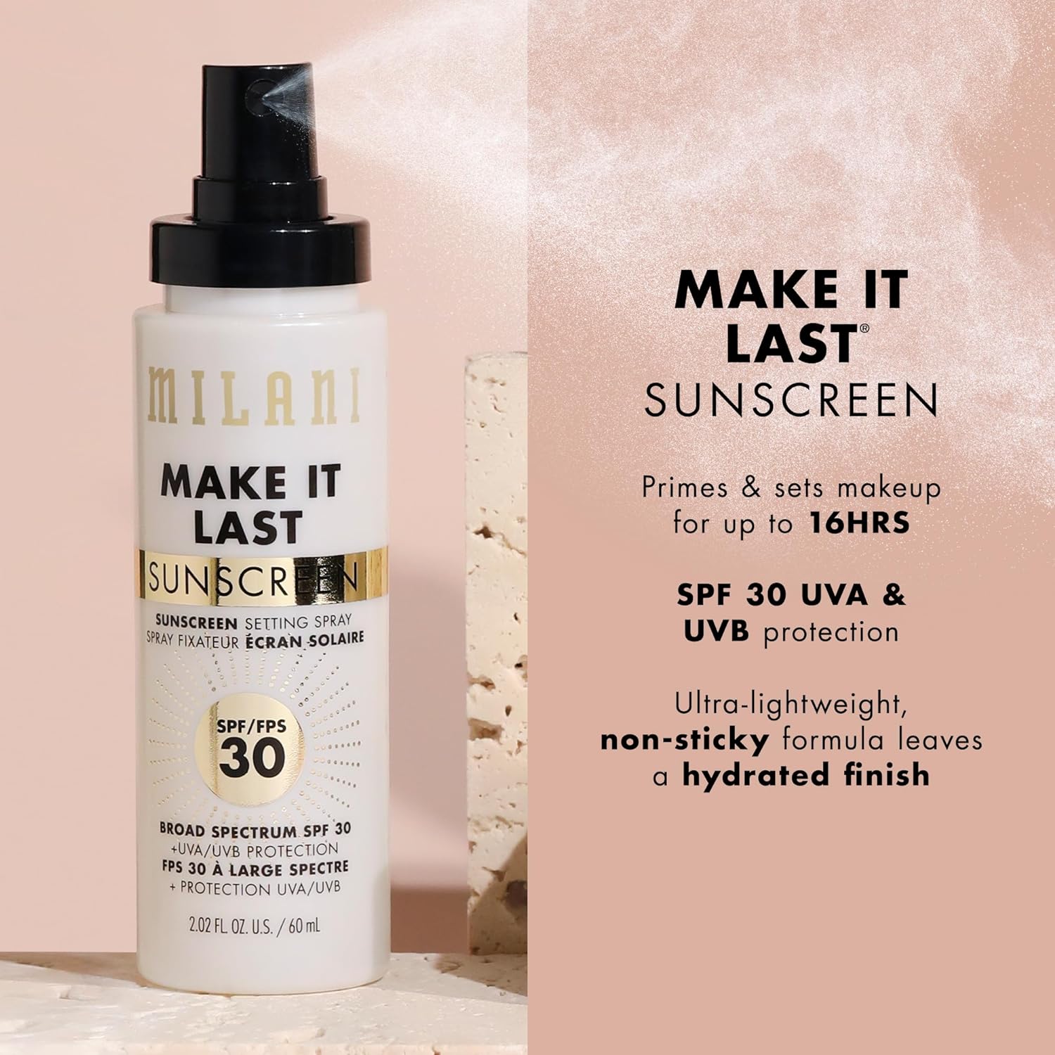 Milani Make It Last Sunscreen Setting Spray SPF 30