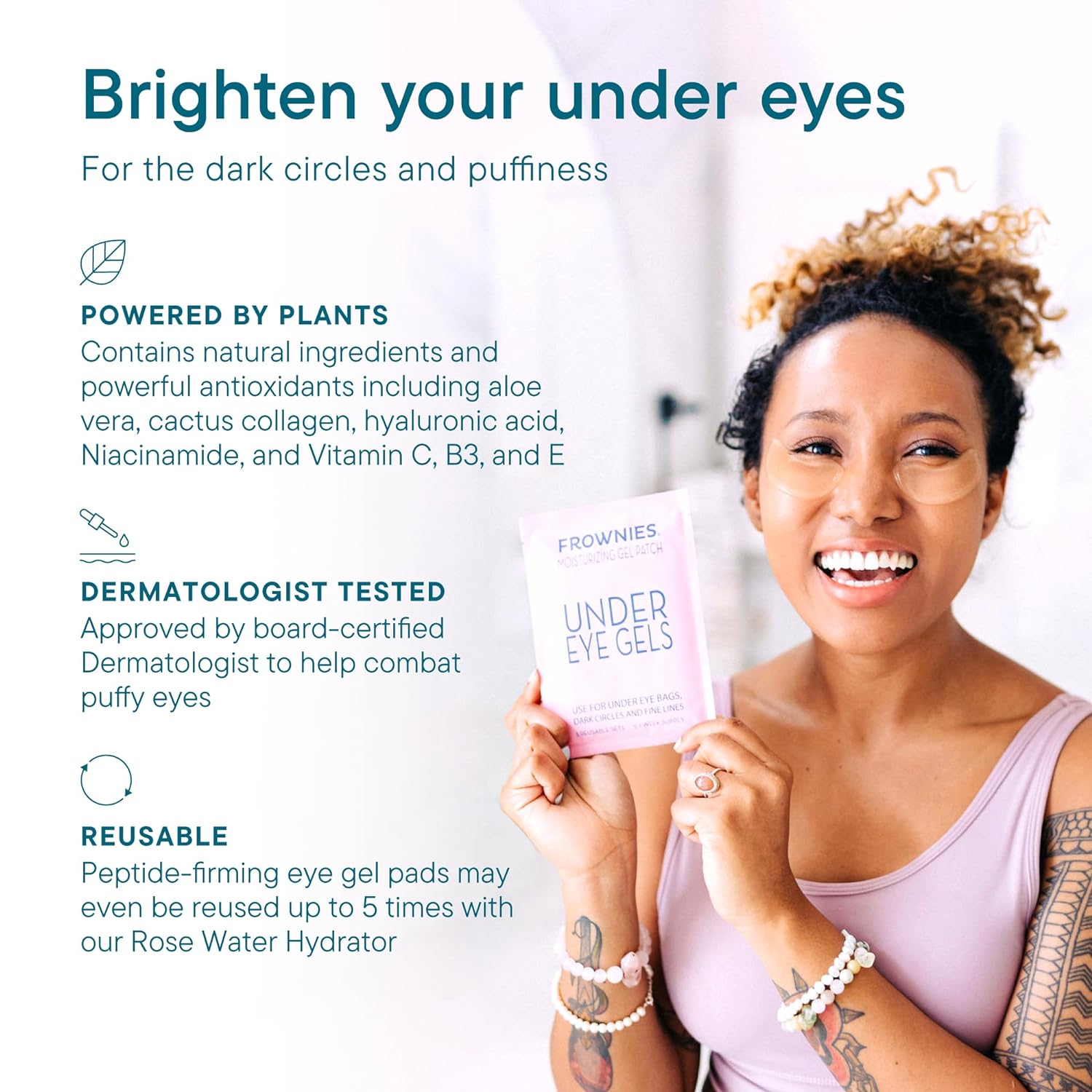 Frownies Cactus Collagen Under Eye Gels