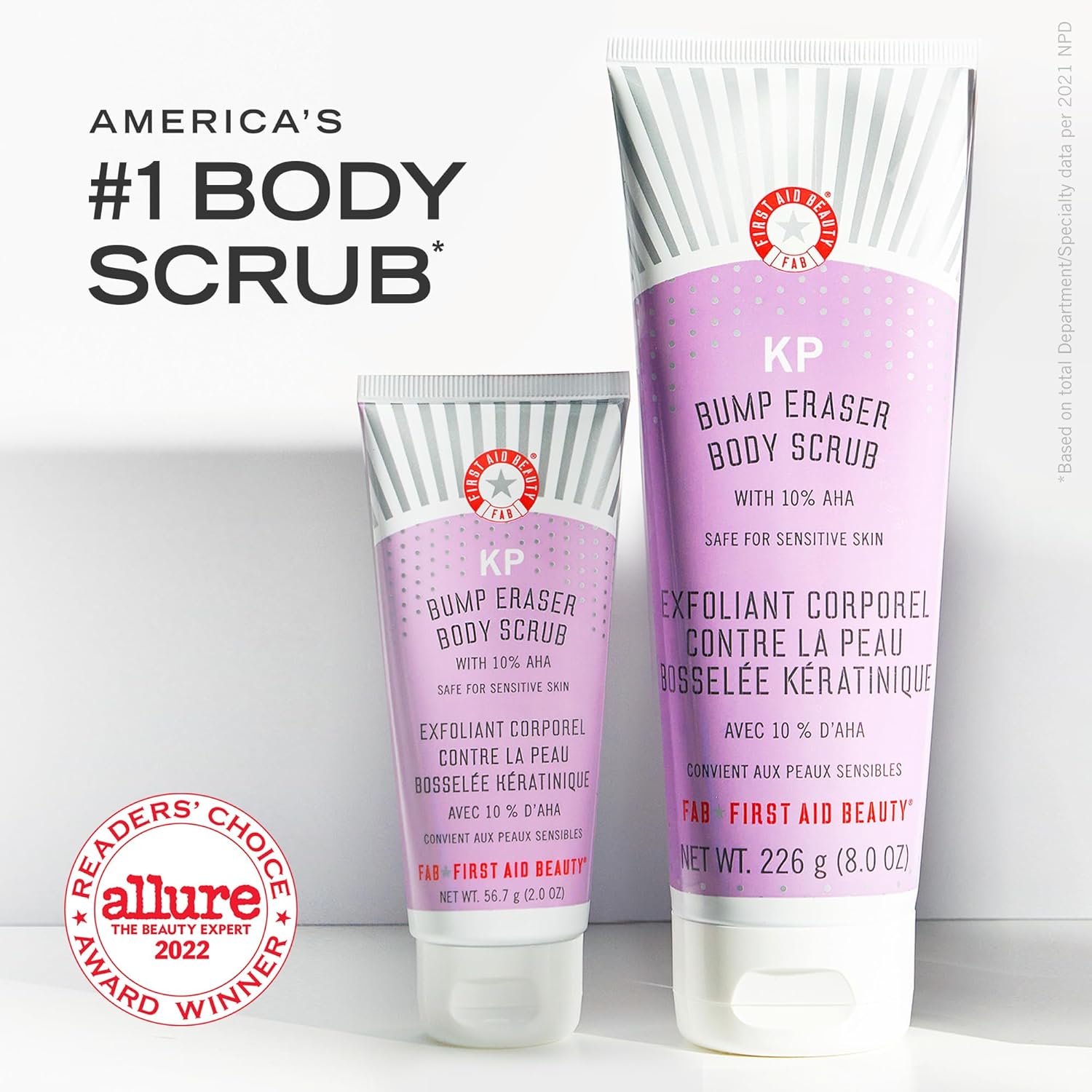 First Aid Beauty KP Bump Eraser Body Scrub With 10% AHA