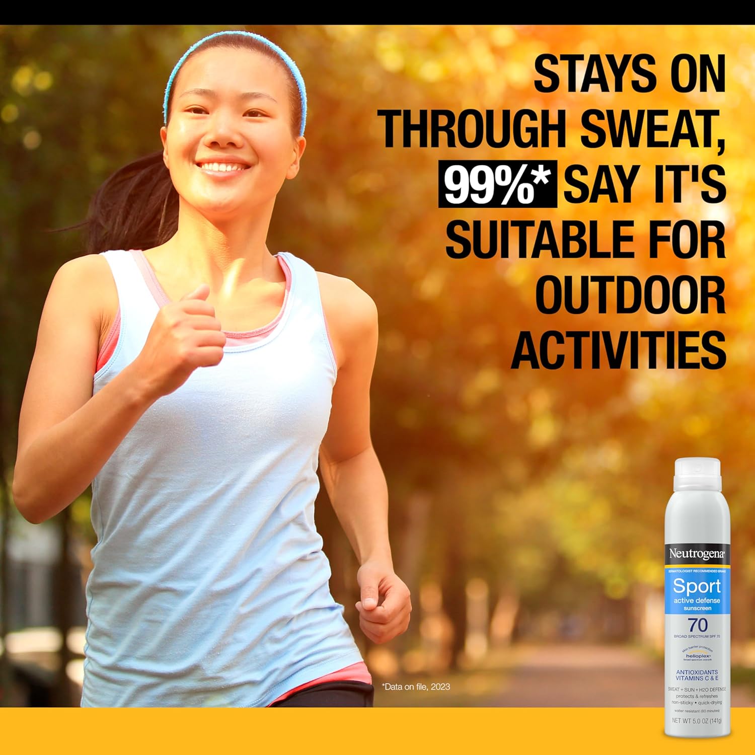 Neutrogena Sport Active Defense Sunscreen Spray SPF 70