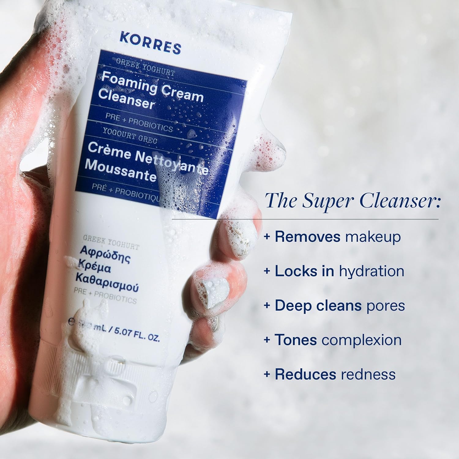 Korres Greek Yoghurt Foaming Cream Cleanser