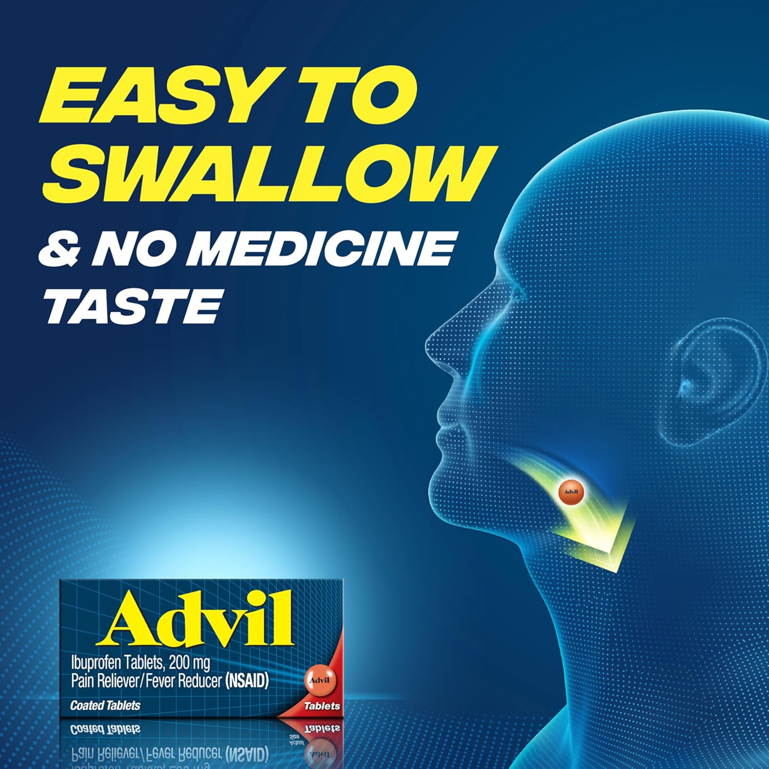 Advil Ibuprofen Pain Reliever & Fever Reducer Tablets