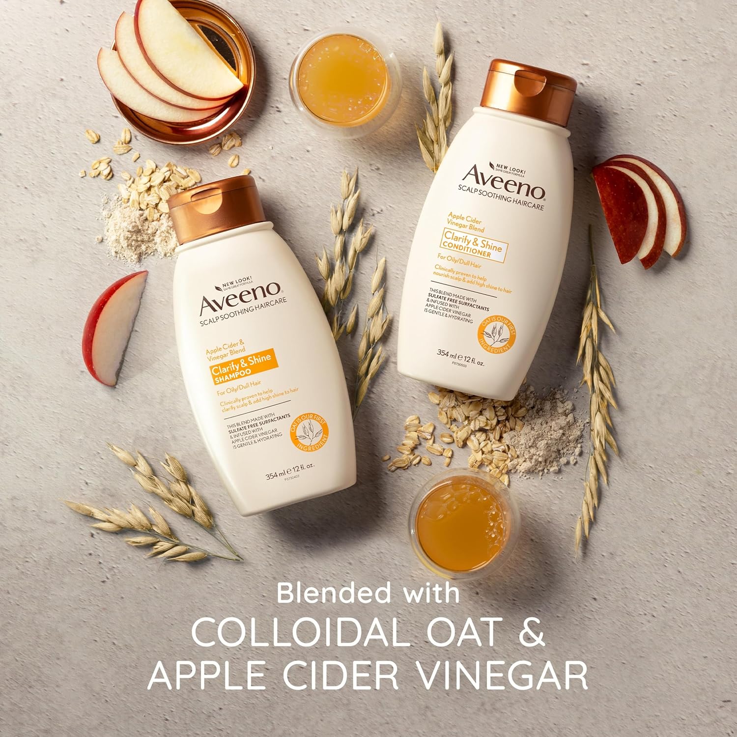 Aveeno Apple Cider & Vinegar Blend Clarify & Shine Shampoo