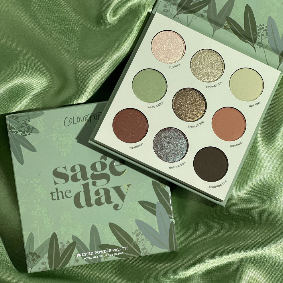 ColourPop Sage The Day Pressed Powder Palette