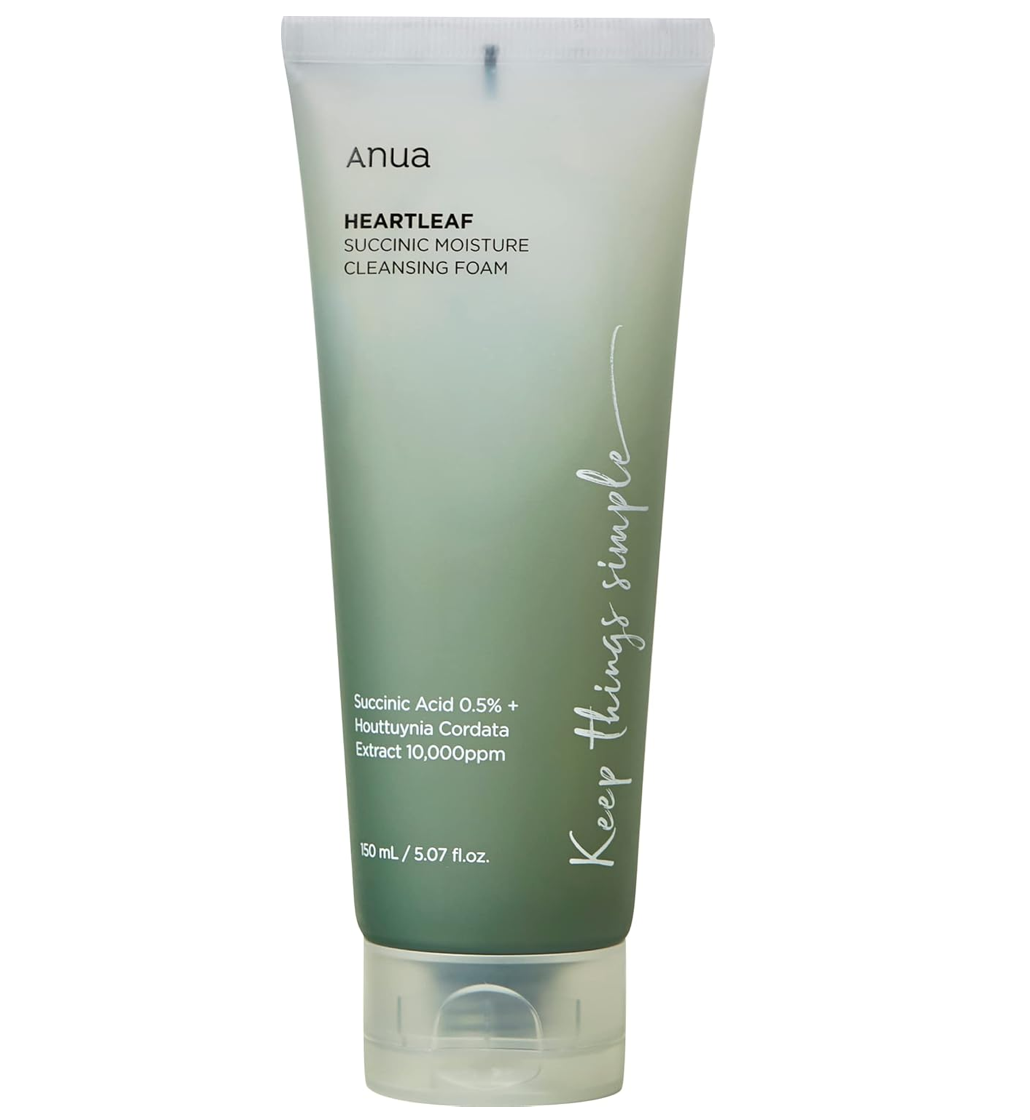 Anua Heartleaf Succinic Moisture Cleansing Foam