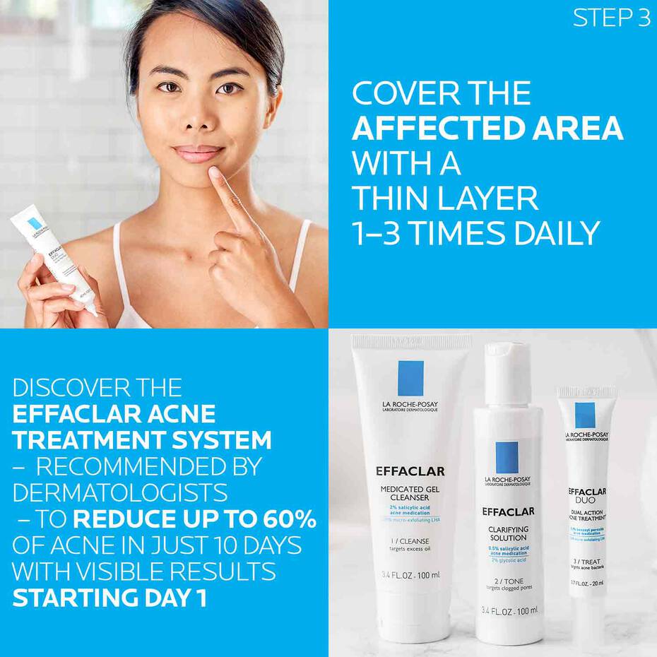 La Roche-Posay Effaclar 3 Step Acne Routine Set