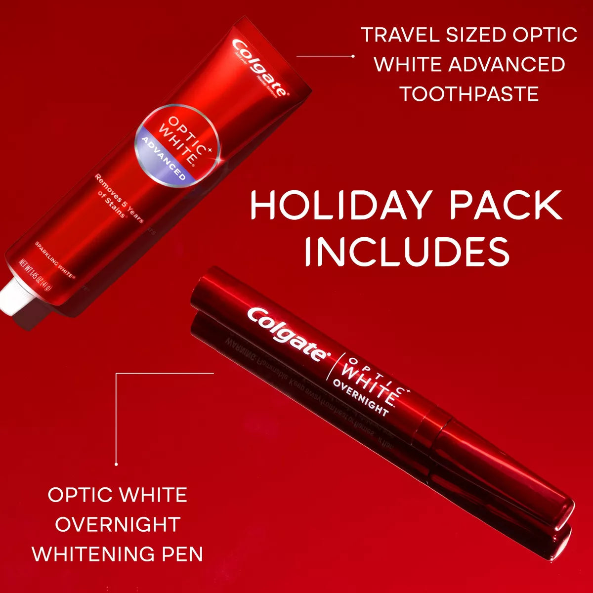 Colgate Optic White Holiday Pack