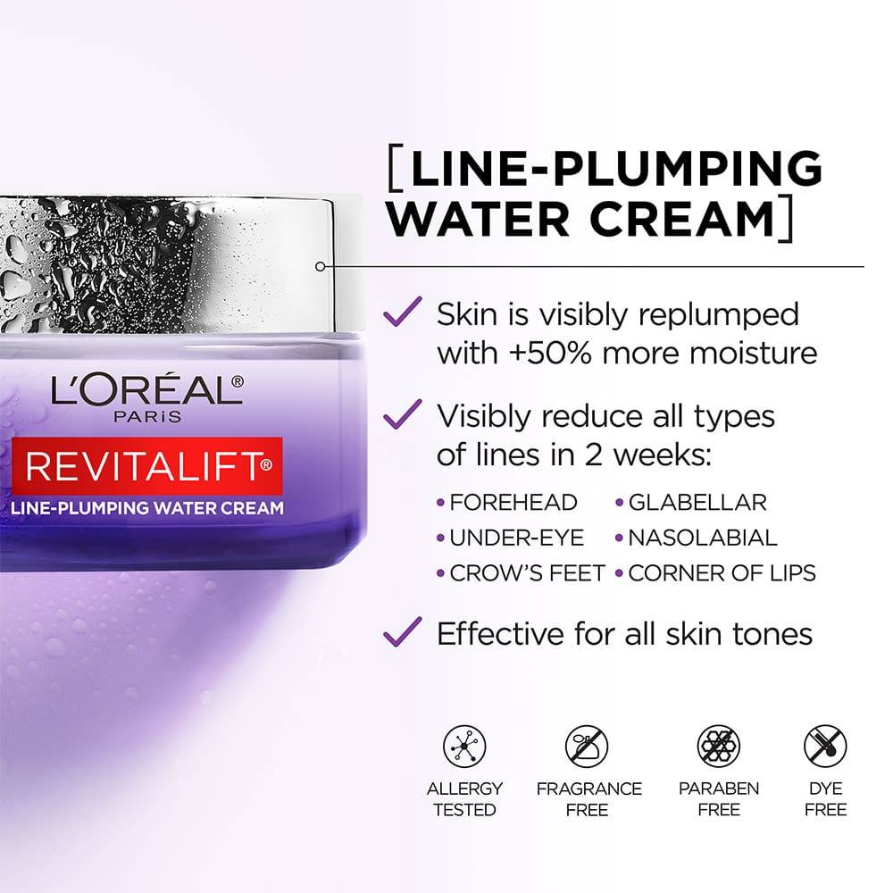 L'Oreal Paris Revitalift Derm Intensives® Micro Hyaluronic Acid + Ceramides Line-Plumping Water Cream