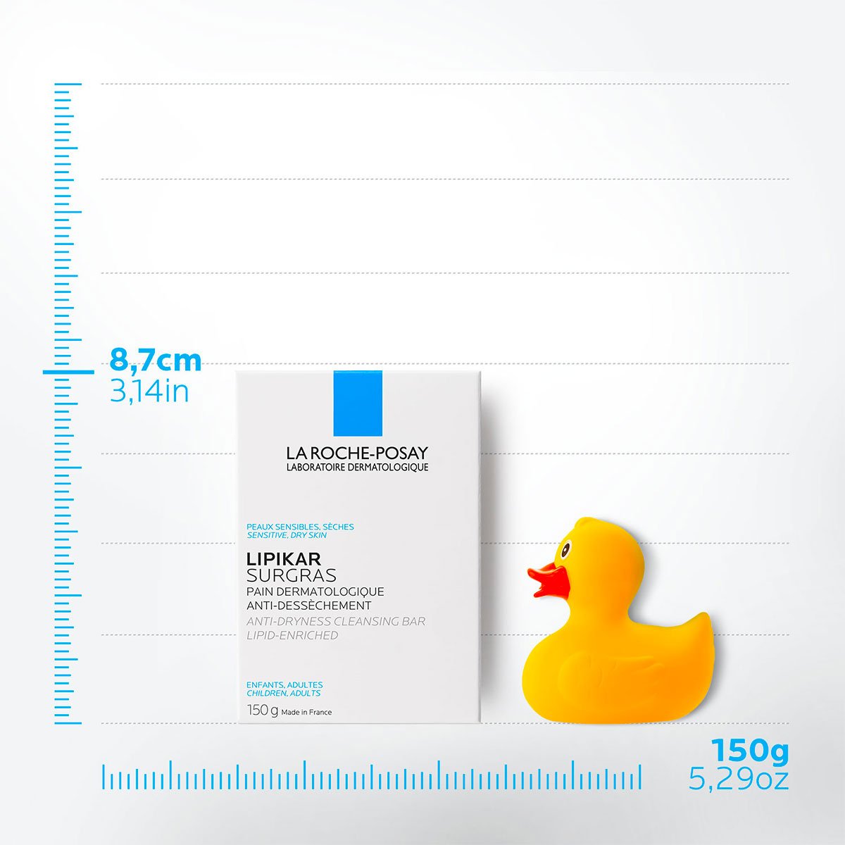 La Roche-Posay Lipikar Surgras Anti-Dryness Cleansing Bar Soap