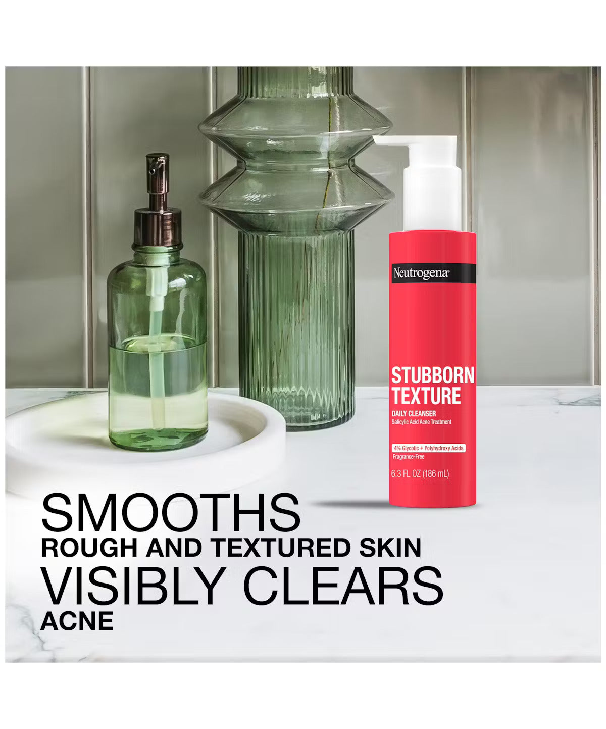 Neutrogena Stubborn Texture™ Daily Cleanser for Acne Treatment