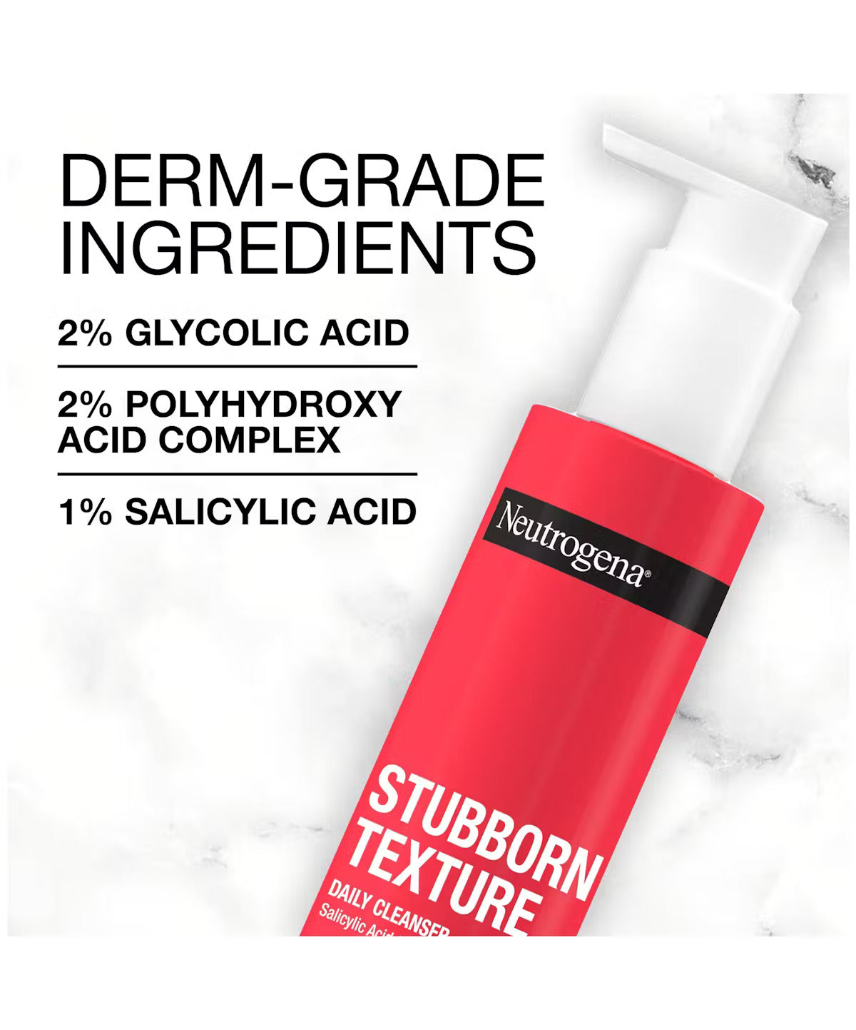 Neutrogena Stubborn Texture™ Daily Cleanser for Acne Treatment