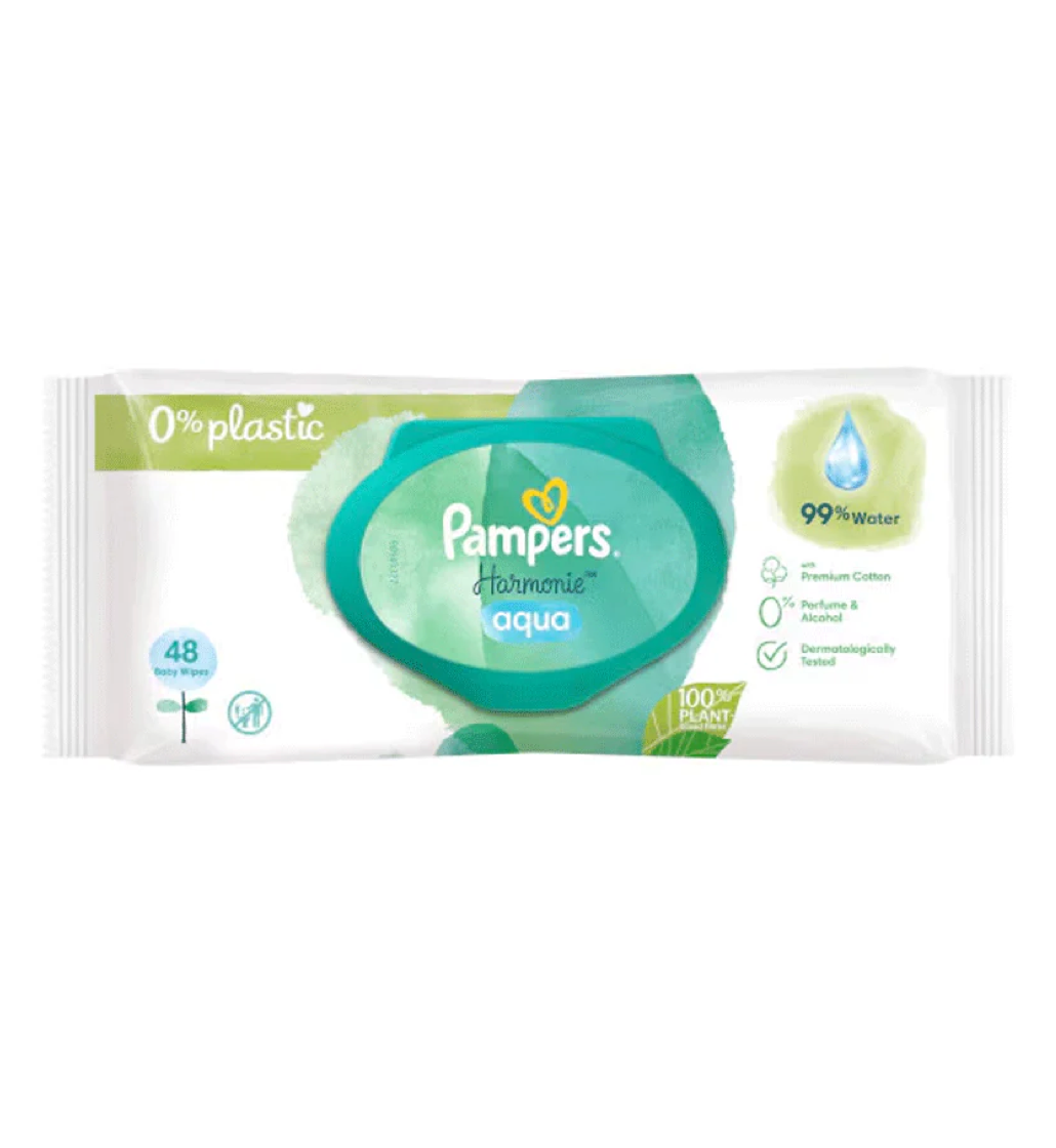 Pampers Harmonie Aqua Baby Wipes