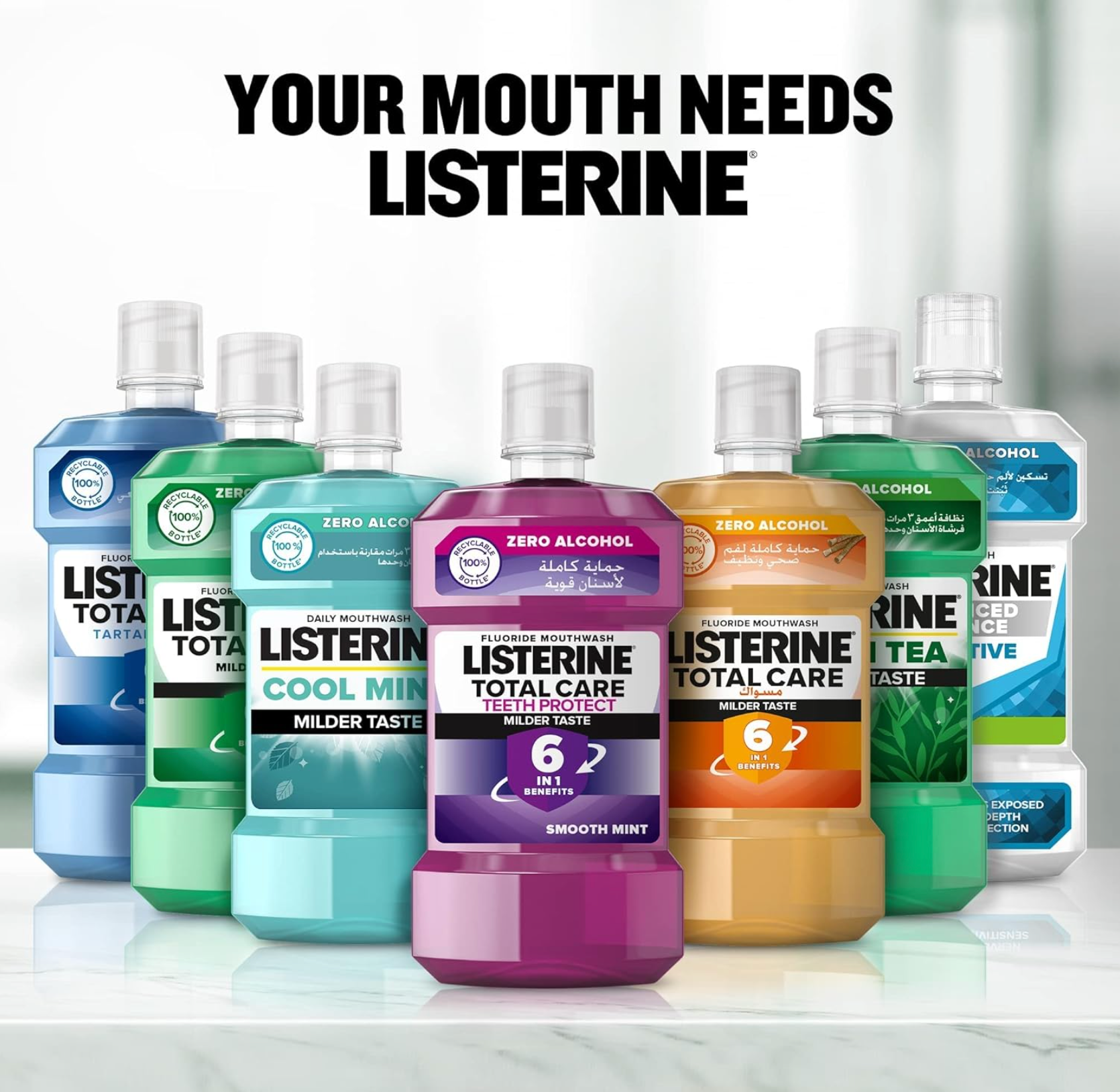 Listerine® Total Care Gum Protect Milder Taste Mouthwash