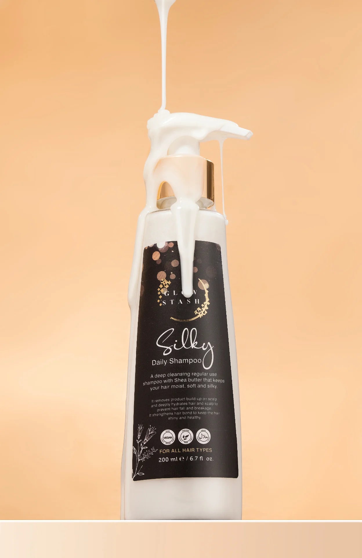 GlowStash Silky Daily Shea Shampoo