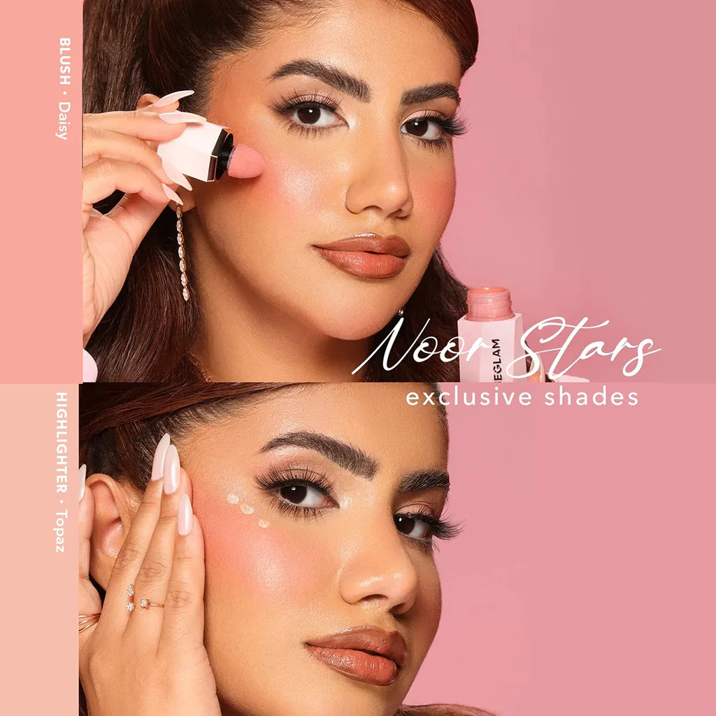 Sheglam X Noor Stars Liquid Blush & Highlighter Kit