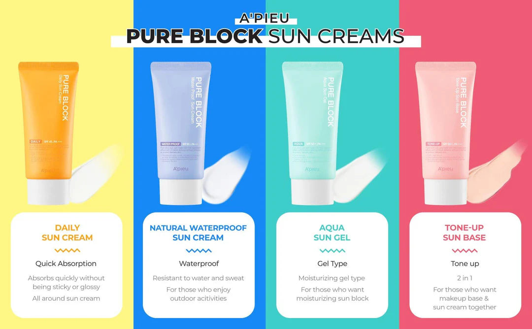 A'pieu Pure Block Tone-Up Sun Base SPF50+ PA+++