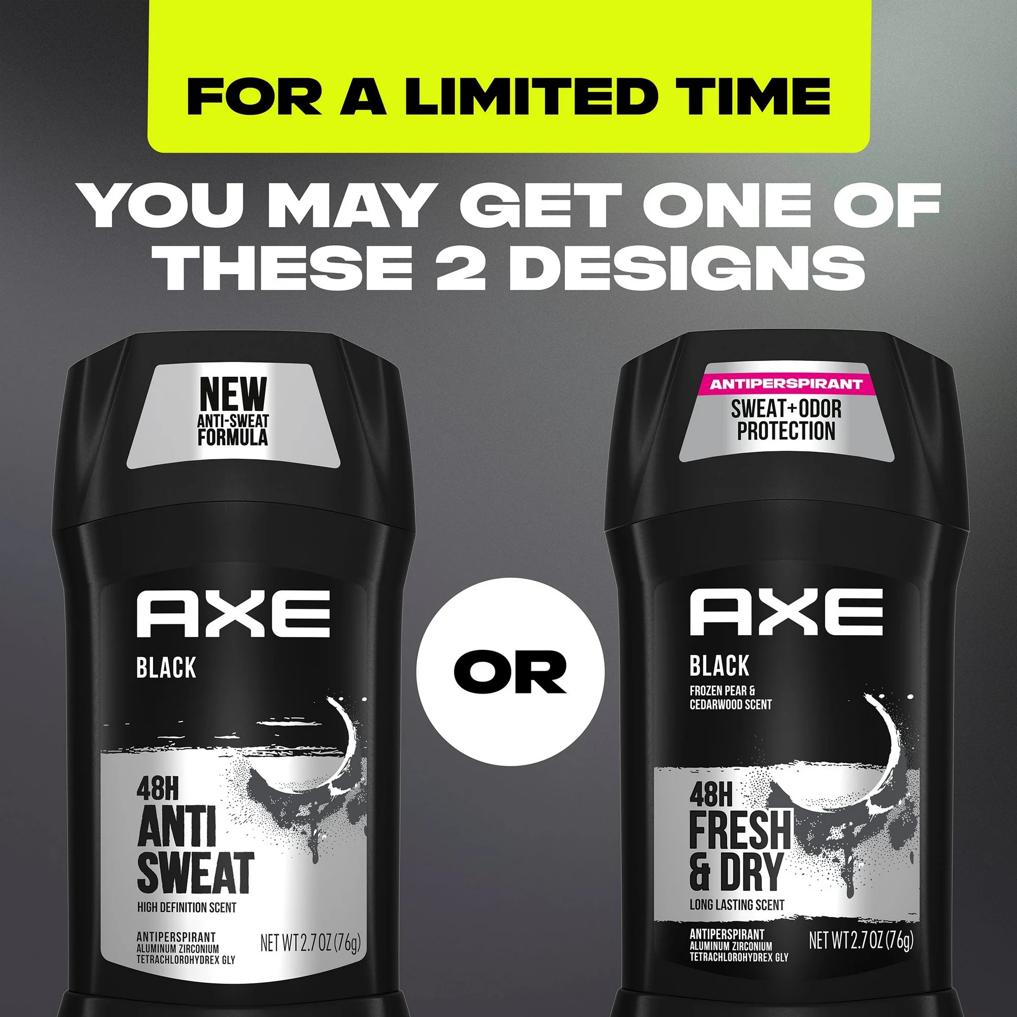 Axe Black Antiperspirant Stick Frozen Pear & Cedarwood Scent