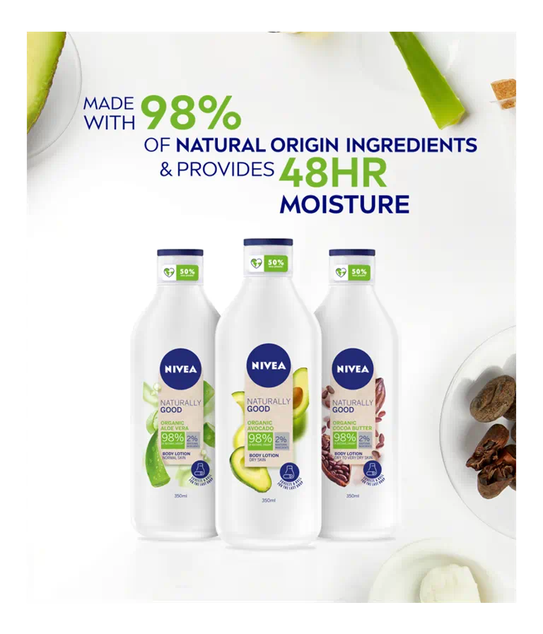 Nivea Naturally Good Organic Hemp Seed Oil Calming Lotion