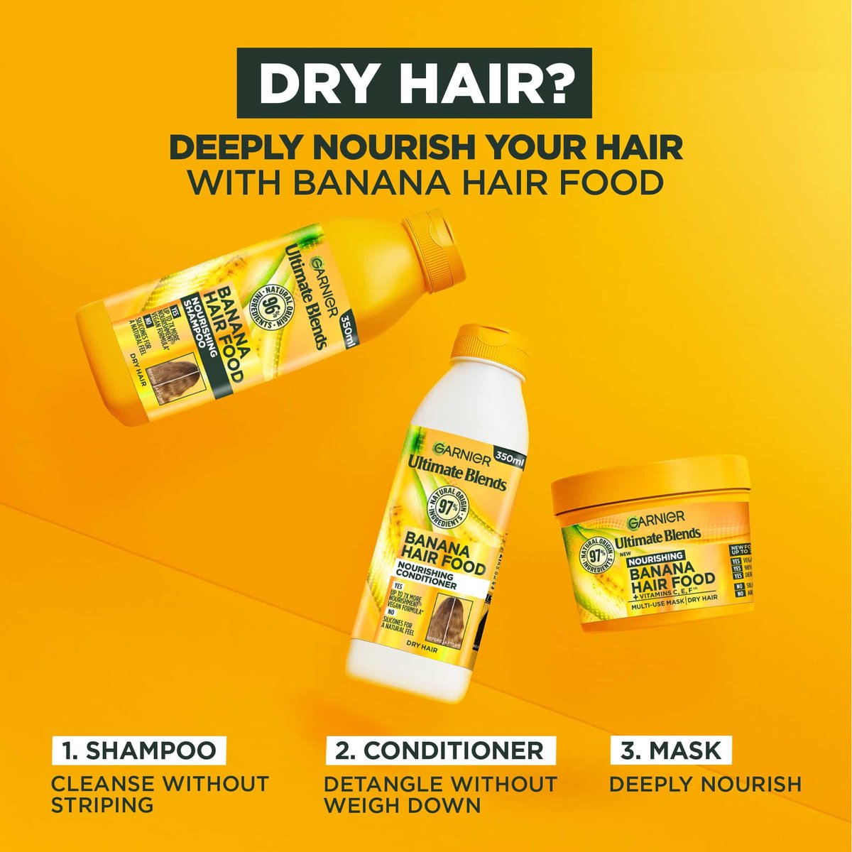 Garnier Ultimate Blends Nourishing Banana Hair Food