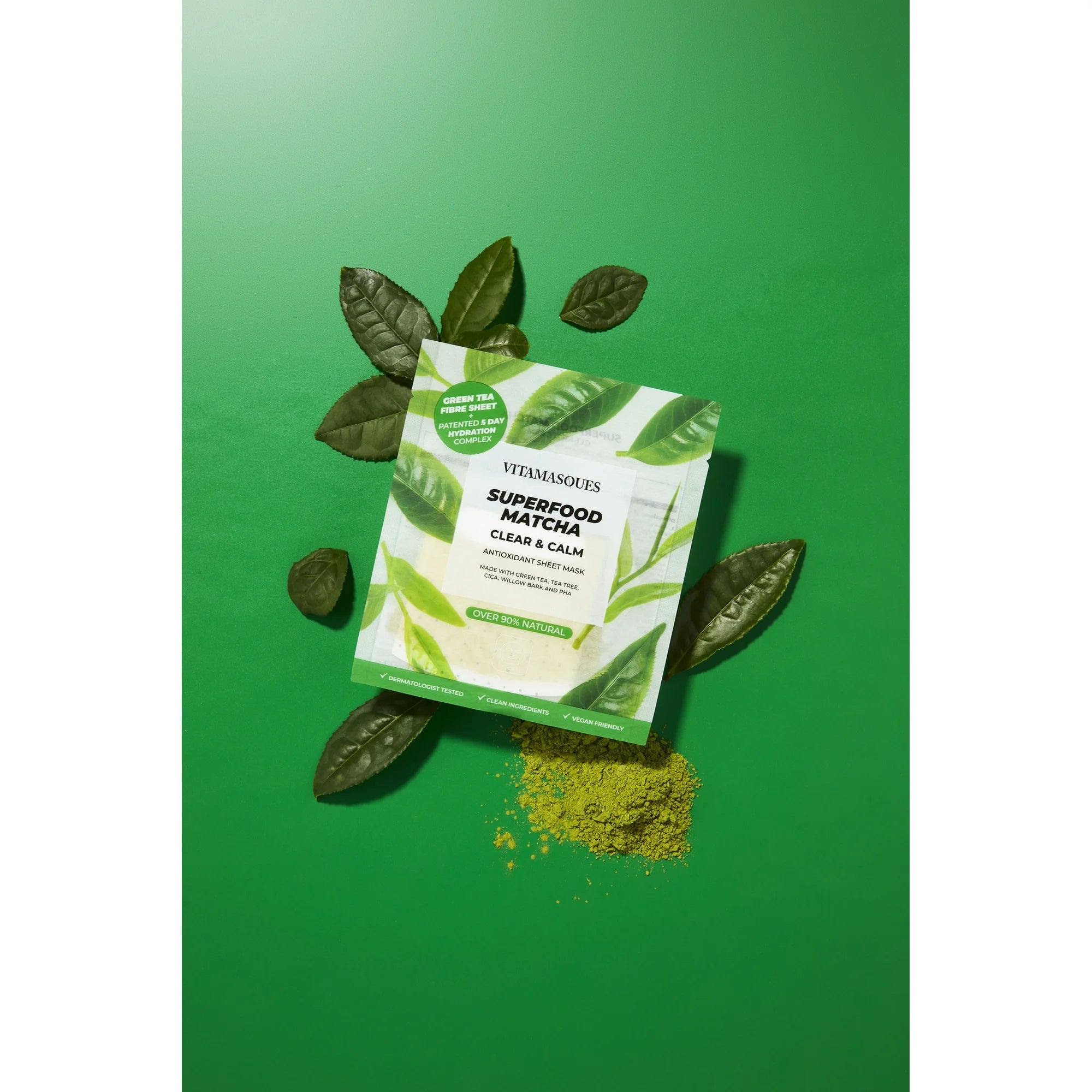 Vitamasques Superfood Matcha Clear and Calm Sheet Mask