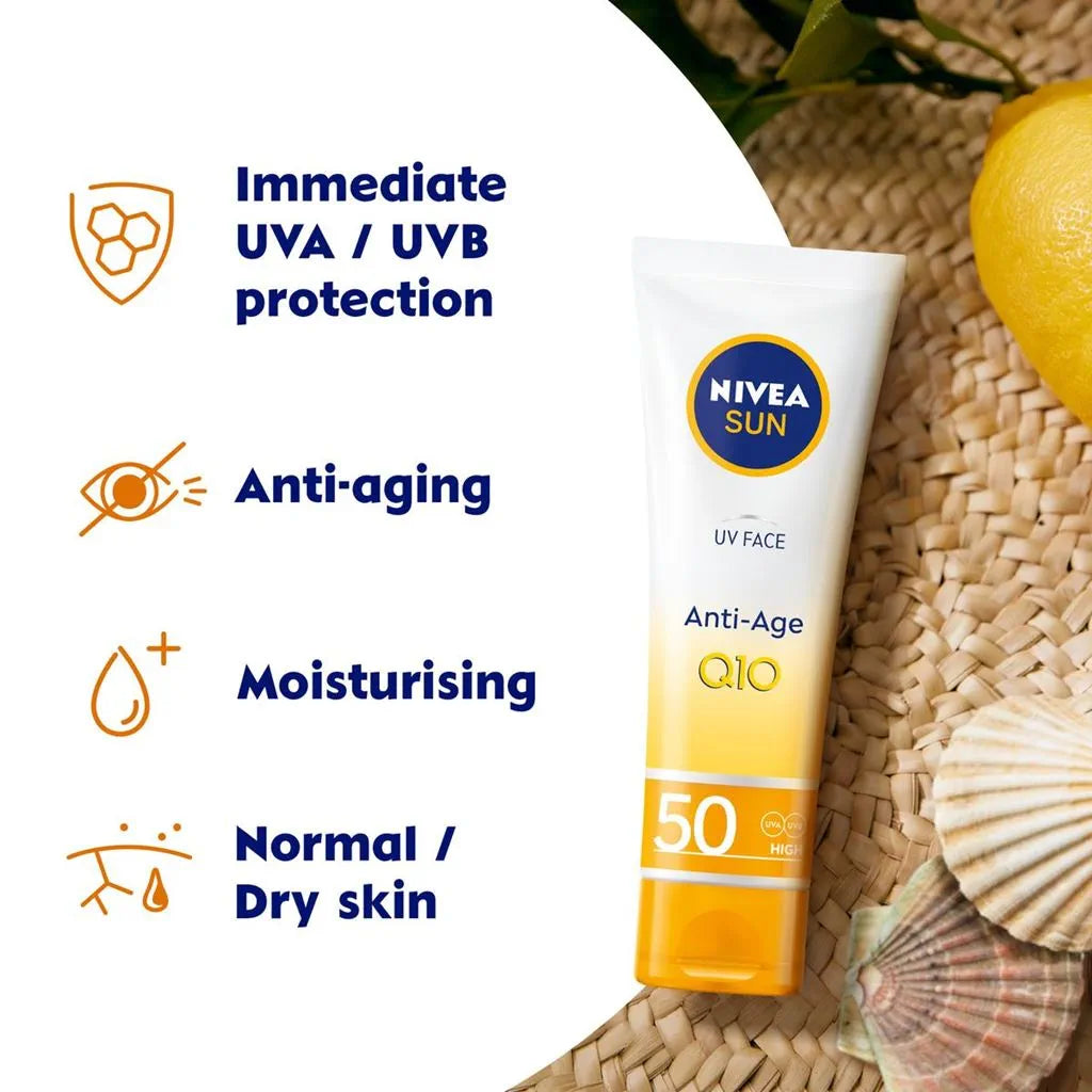 Nivea Sun UV Face Anti-Age Q10 Cream SPF 50