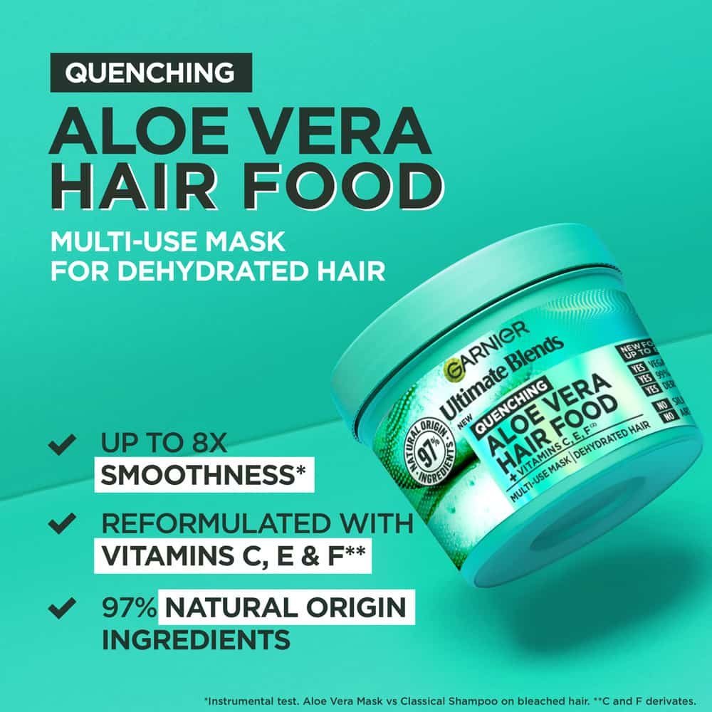 Garnier Ultimate Blends Hair Food Aloe Vera 3-in-1 Normal Hair Mask Treatment