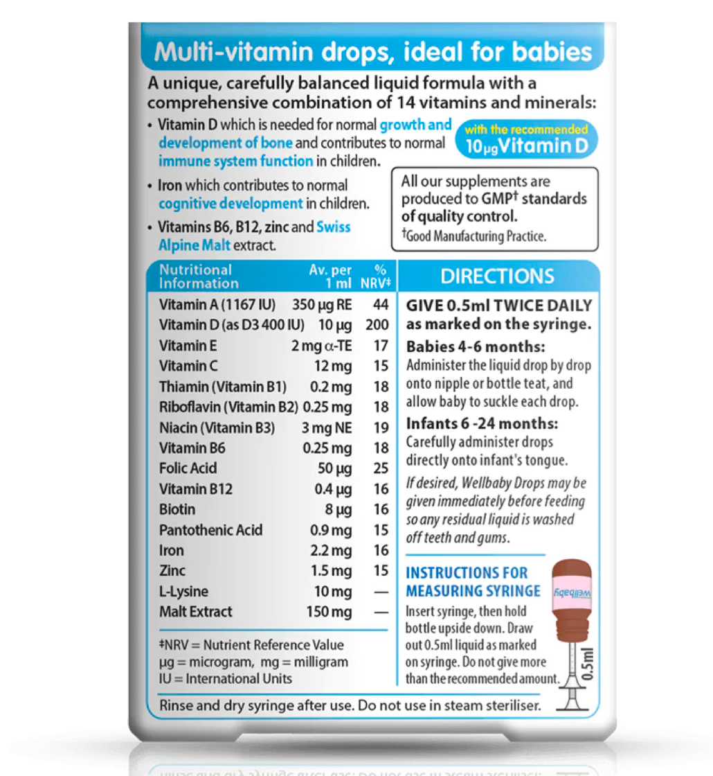 Vitabiotics Wellbaby Multi-Vitamin Drops